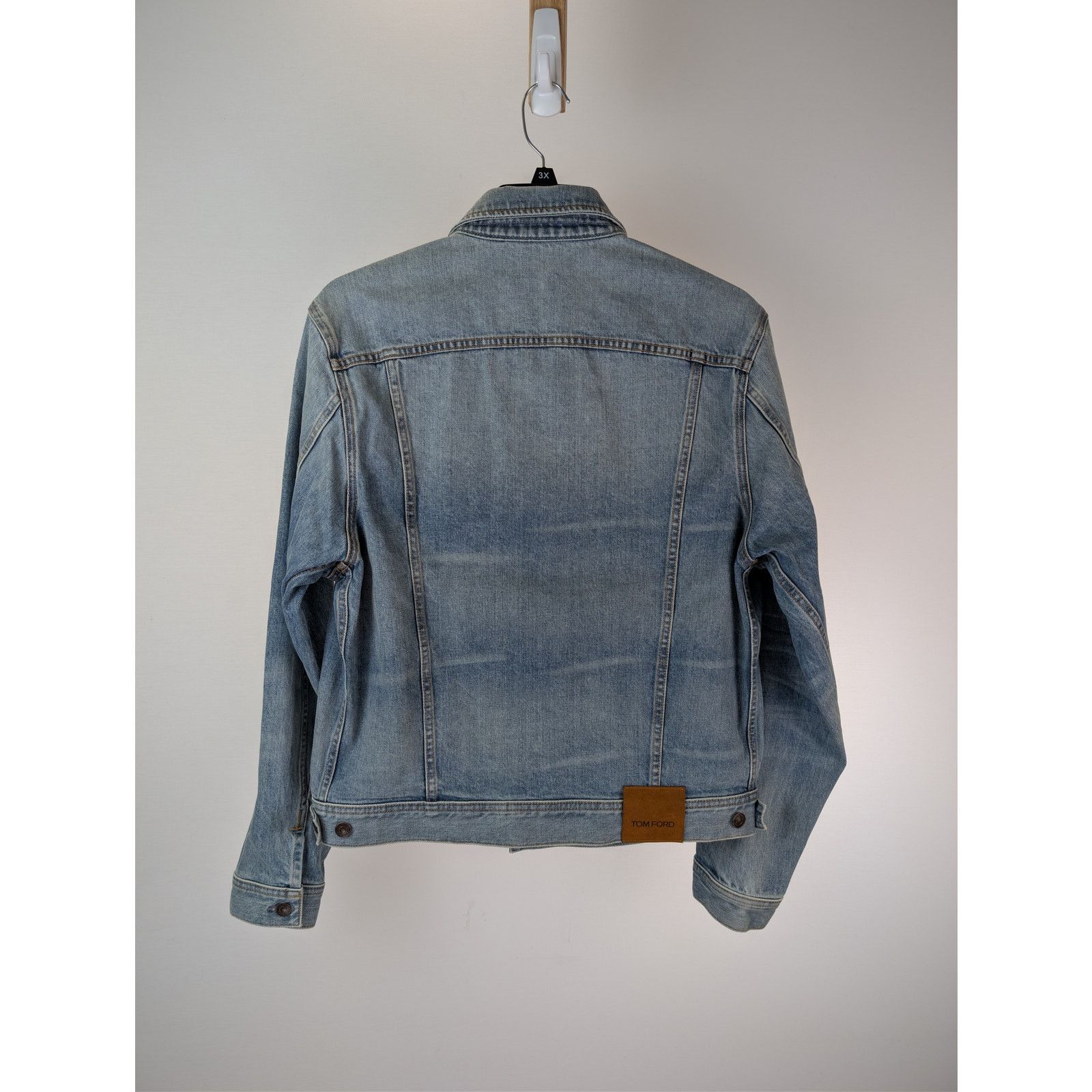 Tom Ford o1rshd1 Denim Jacket in Washed Blue S Size US S / EU 44-46 / 1 - 9 Thumbnail
