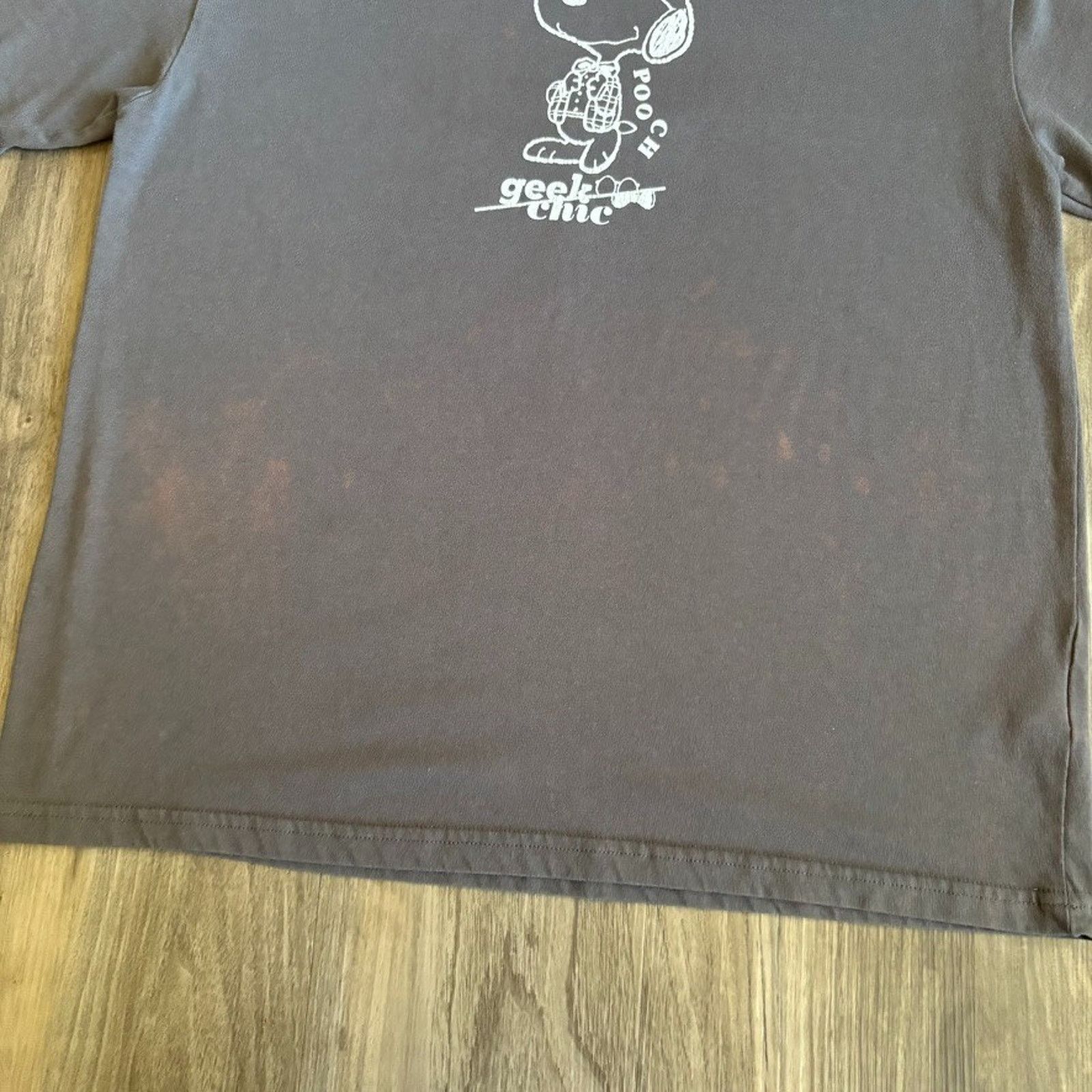 Vintage Vintage Peanuts Snoopy T-Shirt Men's Size M Gray Stained Size US M / EU 48-50 / 2 - 3 Thumbnail
