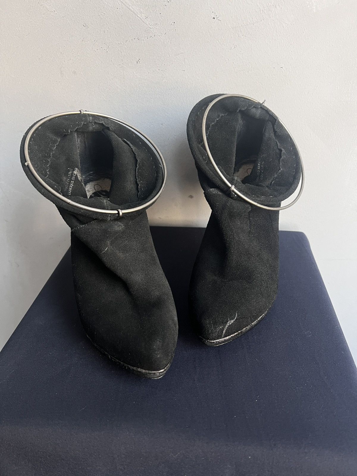 Diesel Diesel Black Leather Heels rick owens Archive Style 2000s Size US 7 / IT 37 - 3 Thumbnail