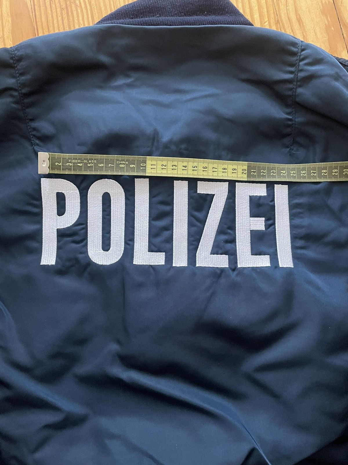 Alpha Industries × Vintage Vintage Alpha Industries MA1 Polizei Bomber Jacket Navy Size US XL / EU 56 / 4 - 5 Thumbnail