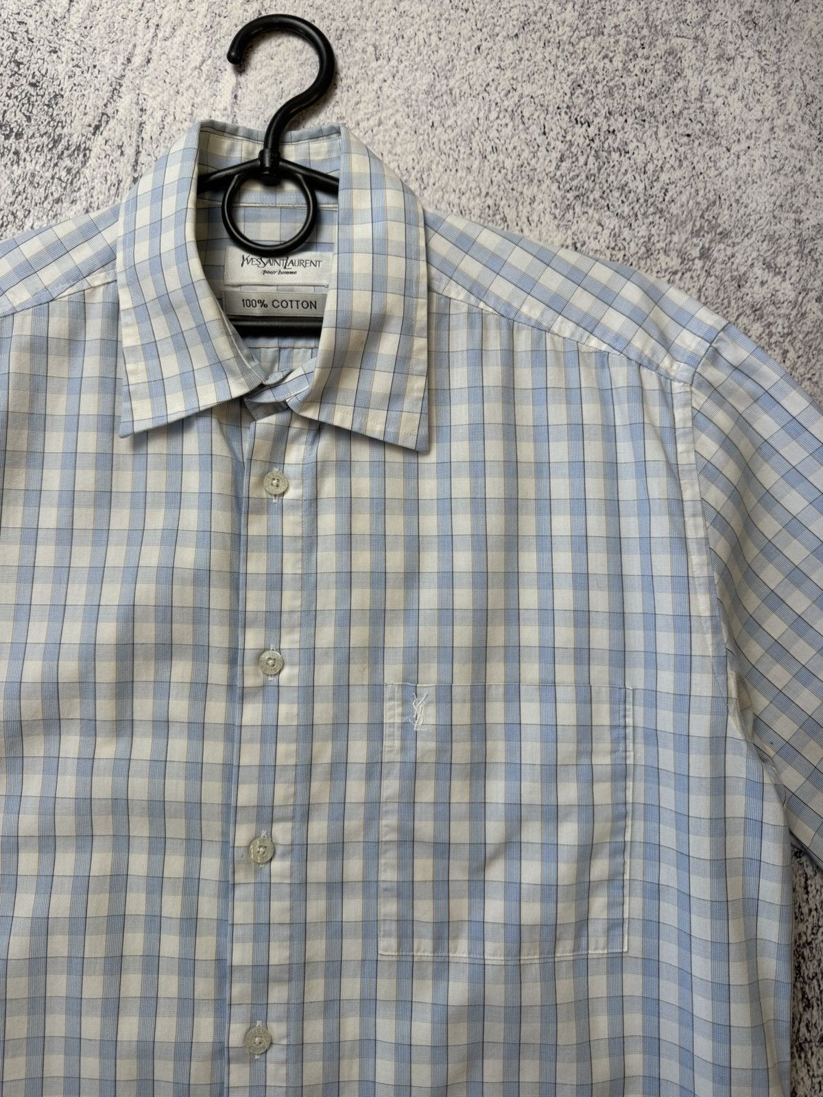 Yves Saint Laurent Mens Vintage Yves Saint Laurent Shirts Button up Luxury YSL Size US M / EU 48-50 / 2 - 7 Thumbnail