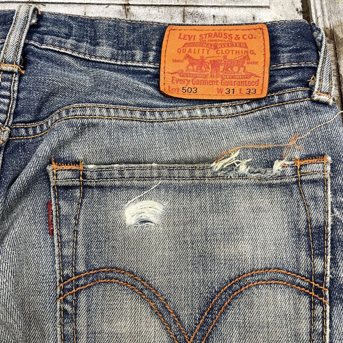 Levi's Vintage Classic Levis 503 Distressed Jeans wc 340 Size US 32 / EU 48 - 9 Thumbnail