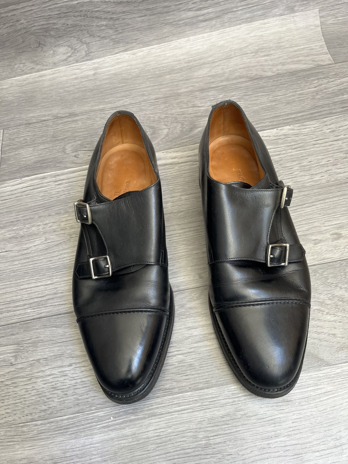 John Lobb John lobb william 2 monk strap black leather dress shoes Size US 8 / EU 41 - 16 Thumbnail