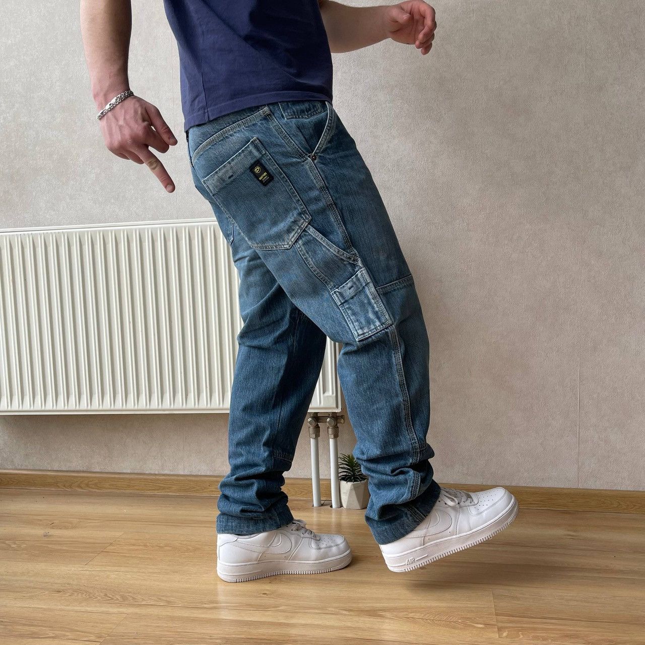 Other Vintage WPM Work Wear Double Knee Carpenter Jeans Y2K Size US 36 / EU 52 - 1 Thumbnail