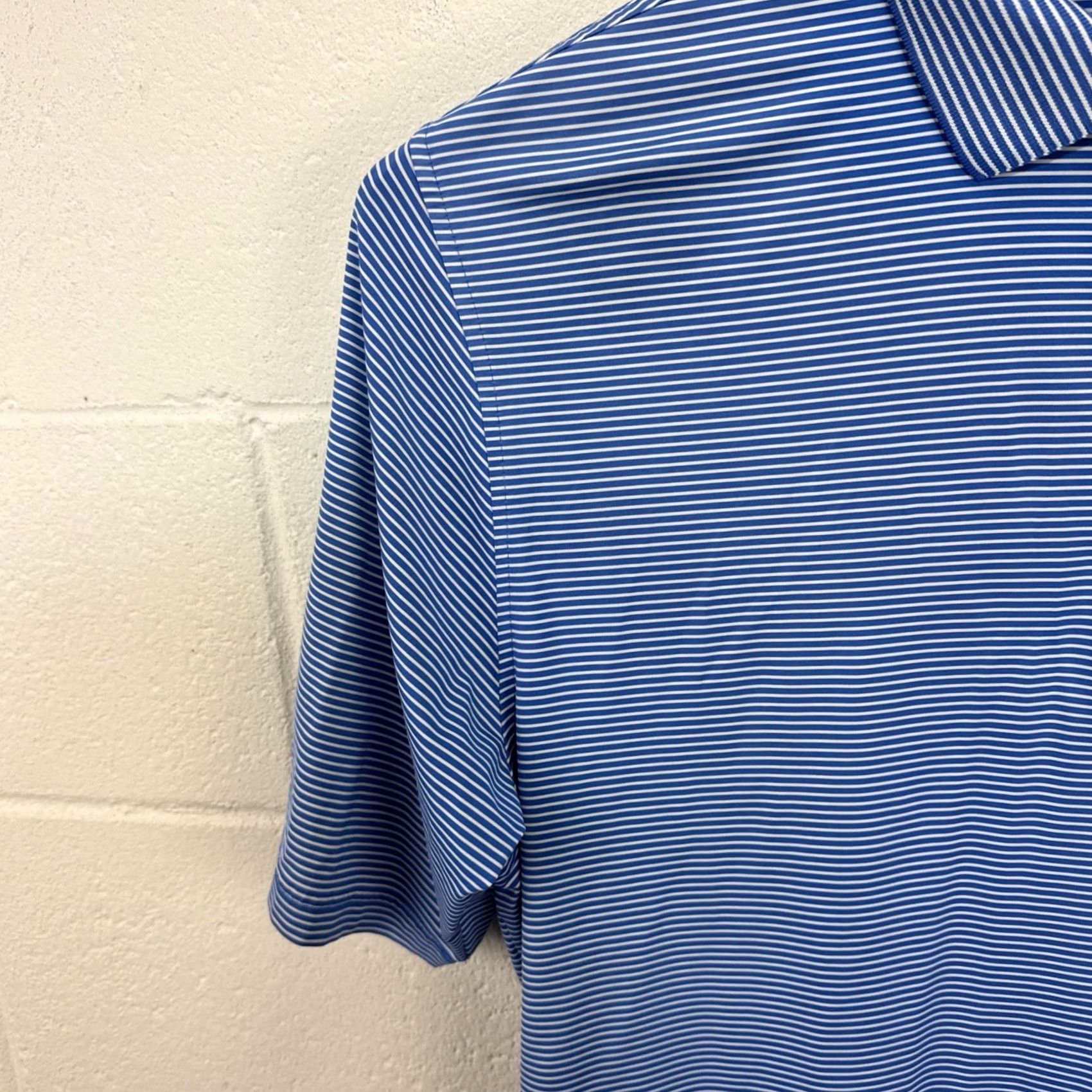 Footjoy FootJoy Polo Shirt Striped Short Sleeve Blue FJ Golf Shirt XL Men’s Regular Size Size US XL / EU 56 / 4 - 4 Thumbnail