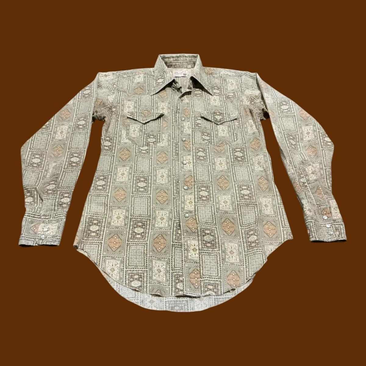Wrangler Vintage Wrangler Pearl Snap Western Shirt Size US M / EU 48-50 / 2 - 1 Thumbnail