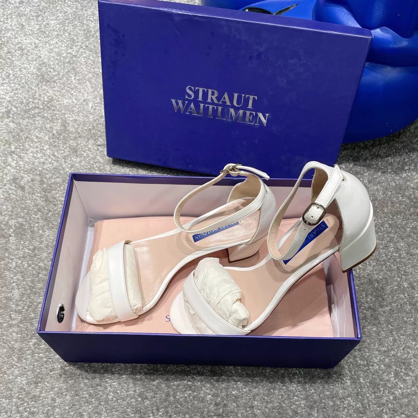 Other Pre-owned SW White Strappy Buckle Sandals 37 Size US 6.5 / IT 36.5 - 3 Thumbnail