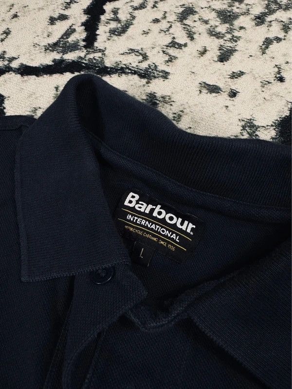 Barbour Barbour logo navy blue long sleeve polo shirt L Size US L / EU 52-54 / 3 - 5 Thumbnail