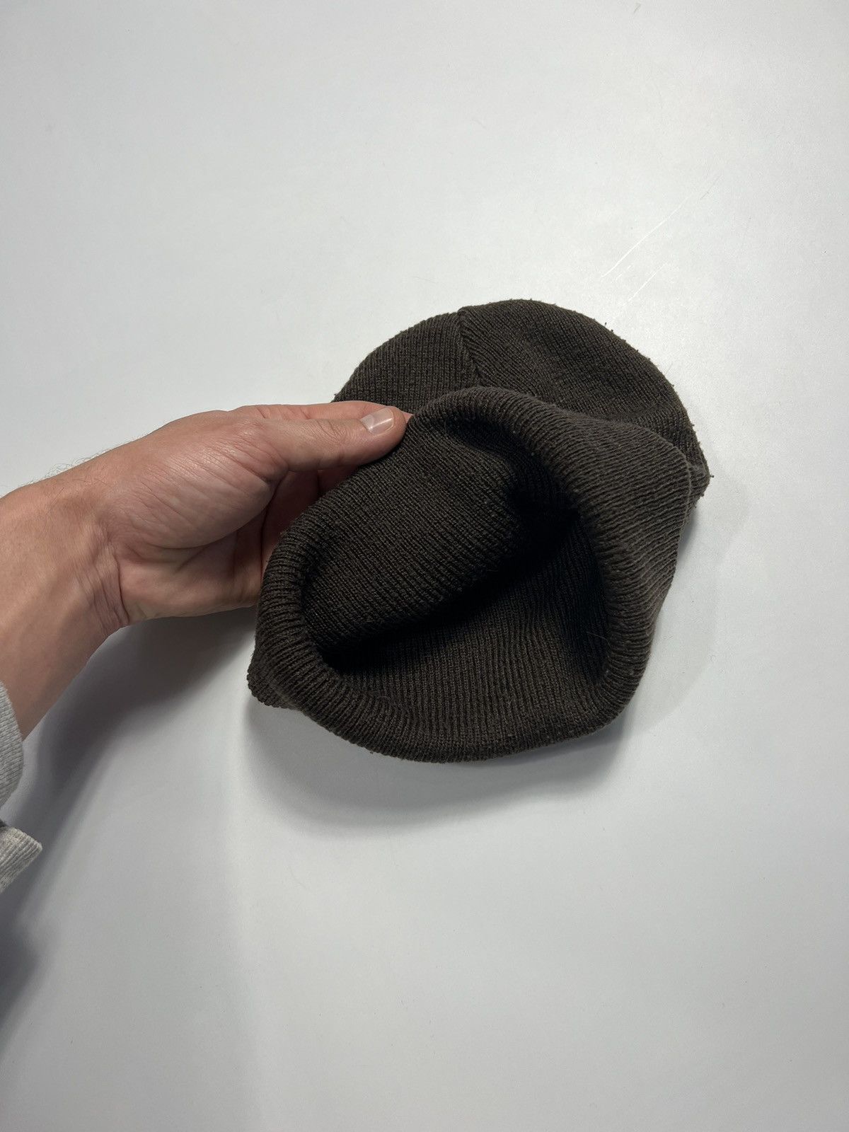 Vintage Vintage Nike Brown Wool Beanie Hat With Logo Size ONE SIZE - 5 Thumbnail