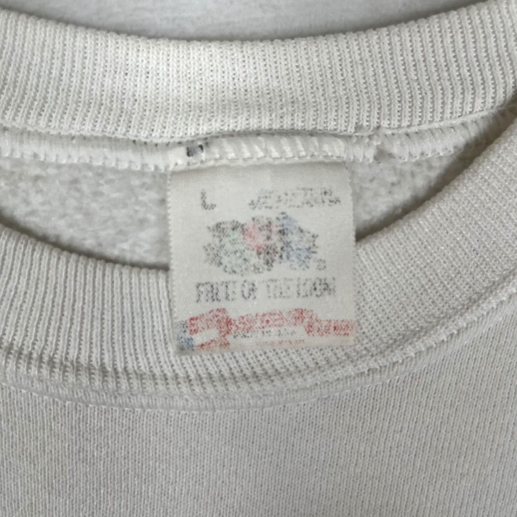Fruit Of The Loom VINTAGE Fruit of the Loom Sweatshirt Mens M Large White Oyster Pub Daytona Beach 90s Graphic Print Crew Neck Raglan Long Sleeve Size US M / EU 48-50 / 2 - 4 Thumbnail