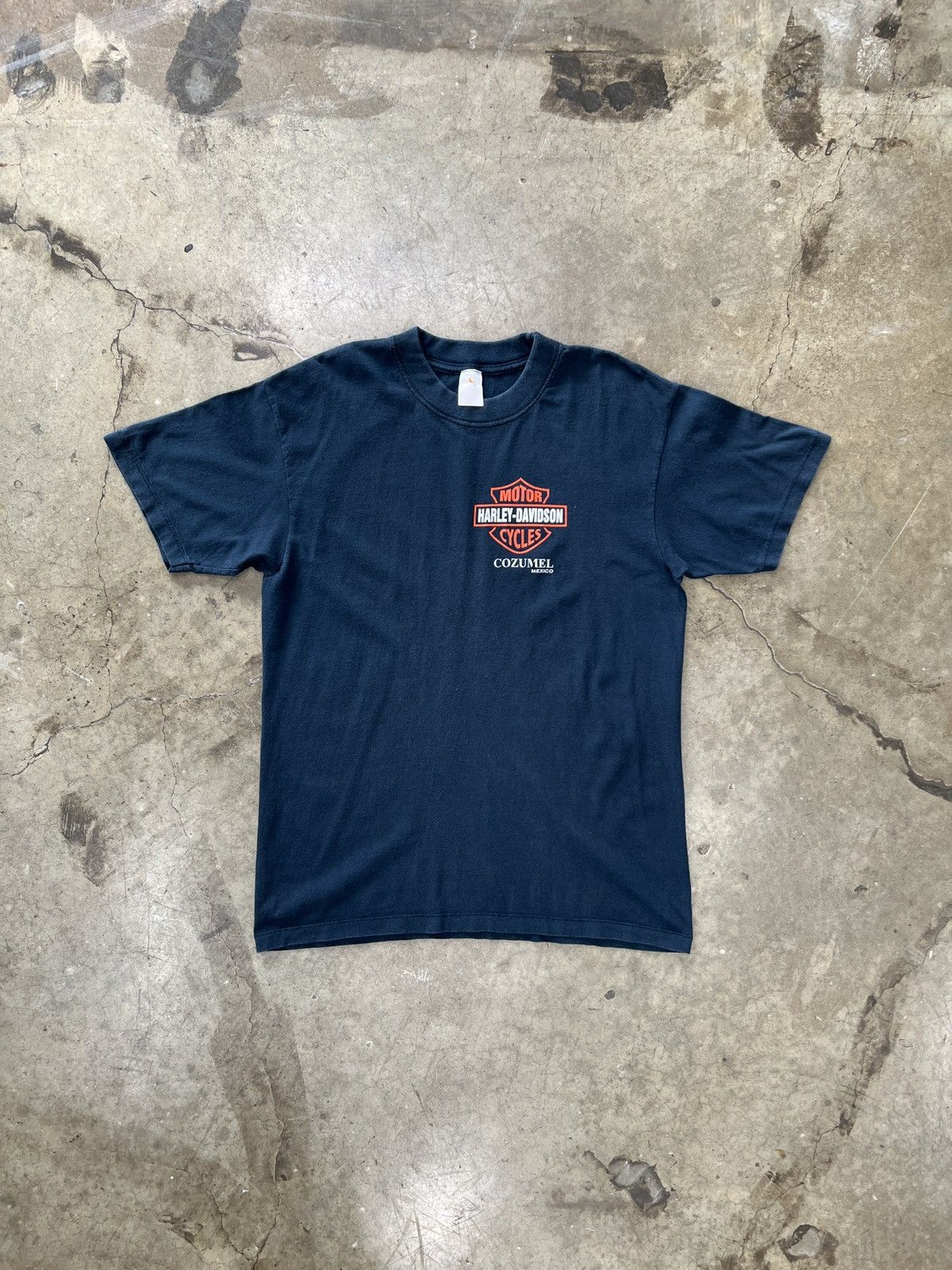 Harley Davidson Vintage Harley Davidson Cozumel Mexico Flame Eagle Tee Large Size US L / EU 52-54 / 3 - 5 Thumbnail
