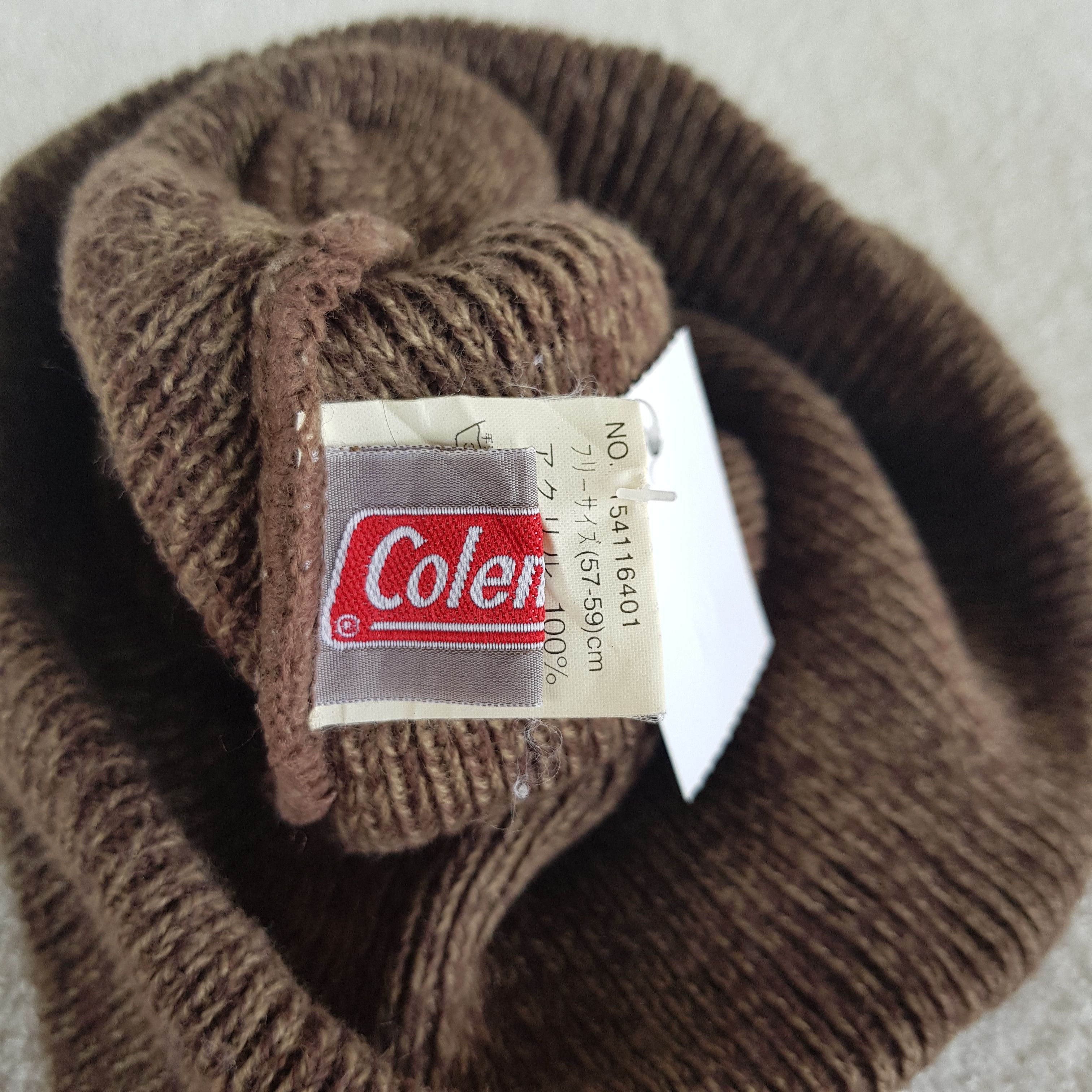 Coleman Vintage Coleman Beanie Outdoor Ribbed Knit Snow Caps Hats. Size ONE SIZE - 7 Thumbnail