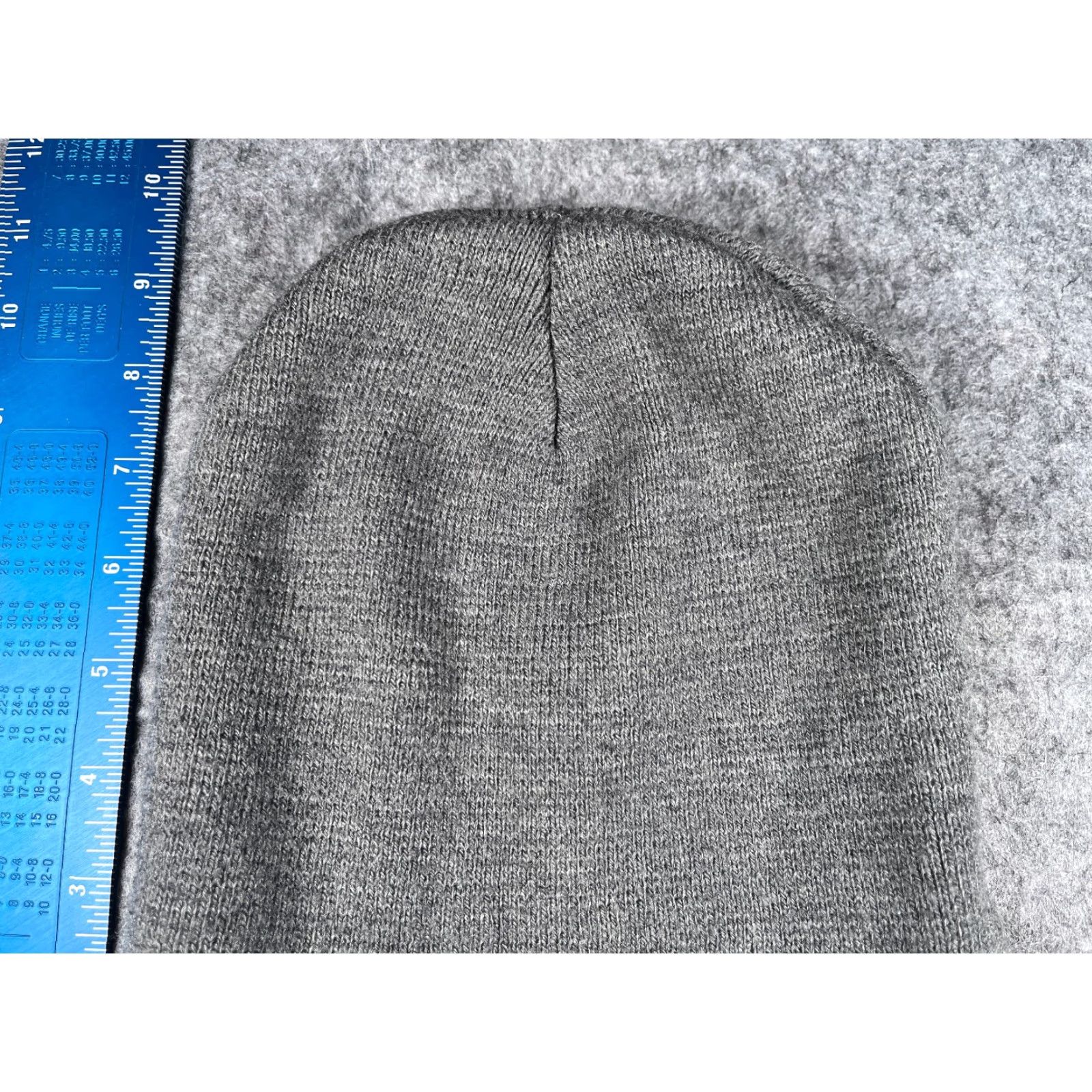 George GEORGE Beanie Toque Adult One Size Gray Knit Acrylic Ski Outdoor Hat Unisex Womens Mens Winter Winter Accessory Size ONE SIZE - 3 Thumbnail