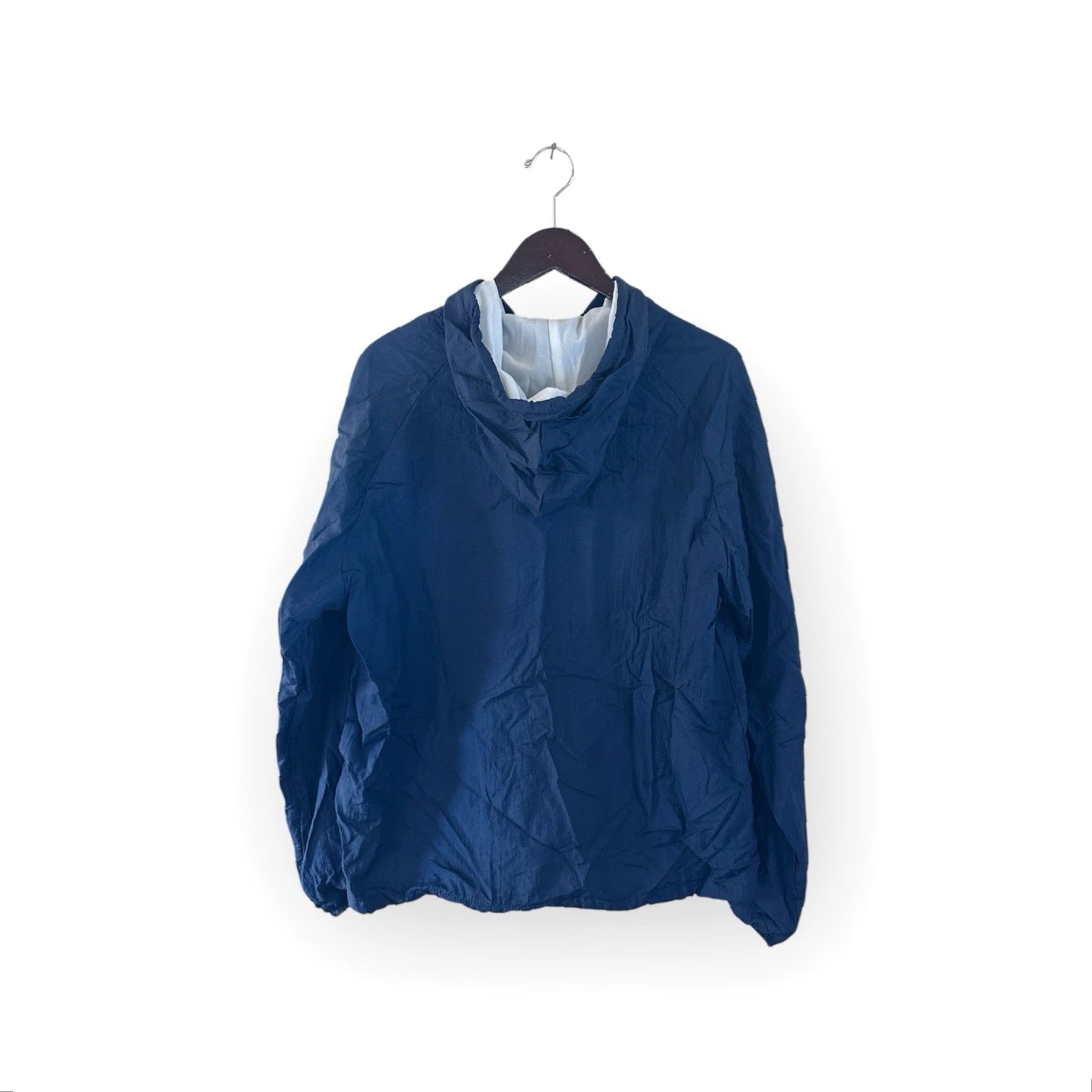 Vintage VINTAGE Windbreaker Jacket Mens M Navy Blue 90s Deadstock NWOT USA Made Lightweight Zip 90s Mens Jacket Size US M / EU 48-50 / 2 - 6 Thumbnail