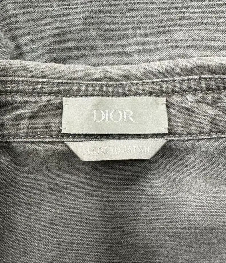 Dior Dior Size 38 Gray zipper pocket logo washed denim jacket Size US XXS / EU 40 - 3 Thumbnail