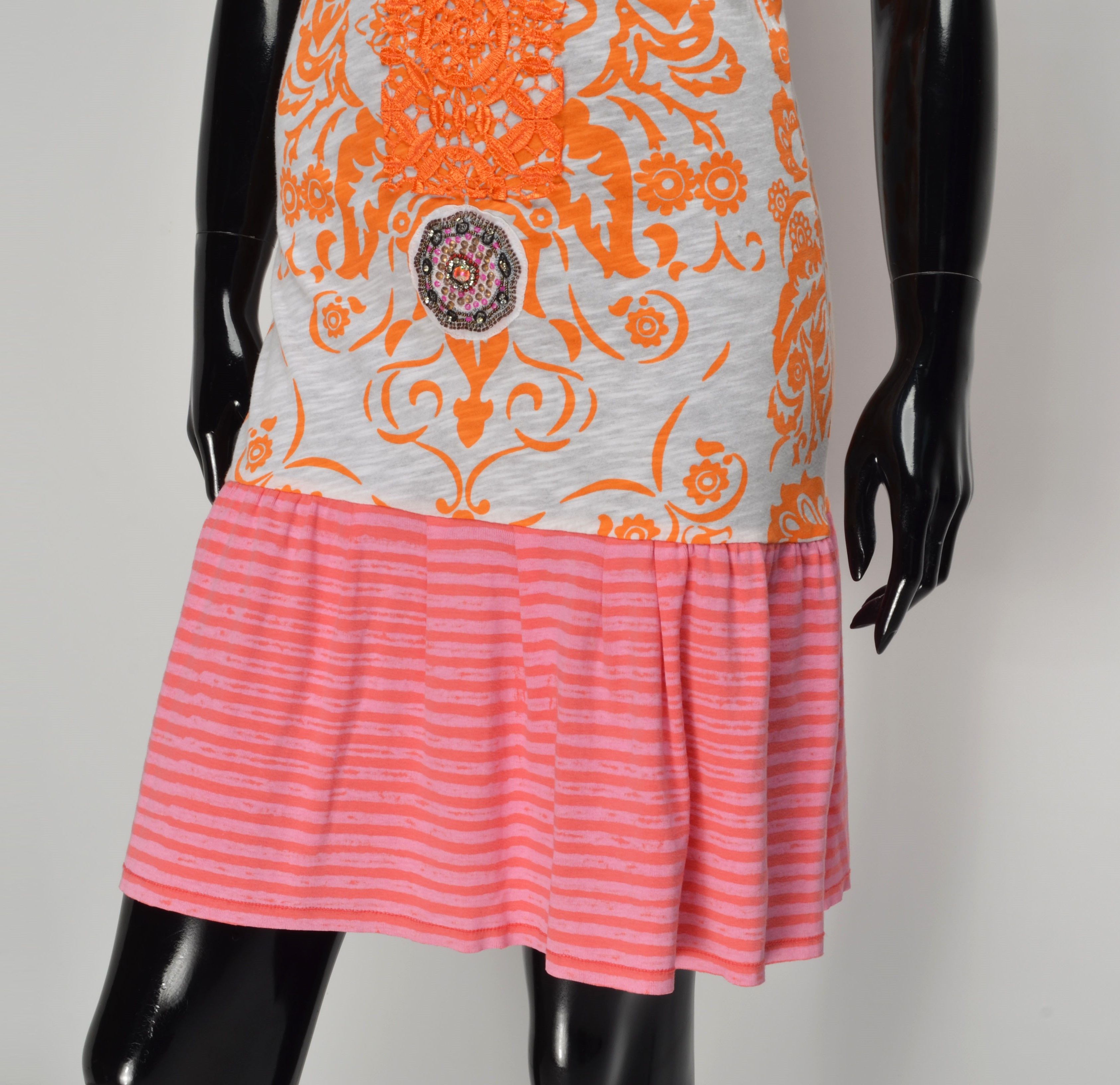 Custo Barcelona × Designer × Vintage Custo Barcelona Y2K Beaded Embellishments Fairy Mini Dress Size S / US 4 / IT 40 - 3 Thumbnail