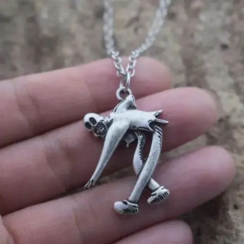 Jewelry Ghostemane Ghost Chain Music Cartoon Clown Dance Necklace Size ONE SIZE - 1 Thumbnail