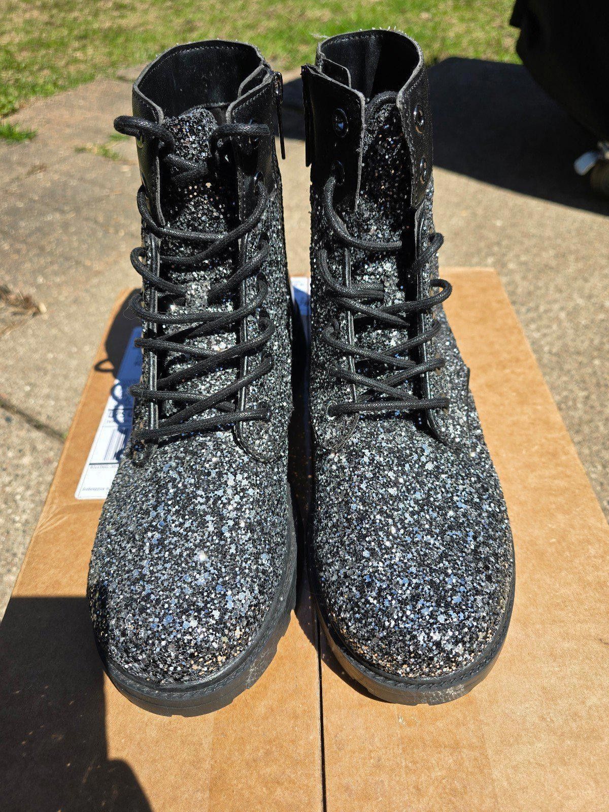 Michael Kors Michael Kors Alistair Glitter Combat Boot Size US 8 / IT 38 - 4 Thumbnail