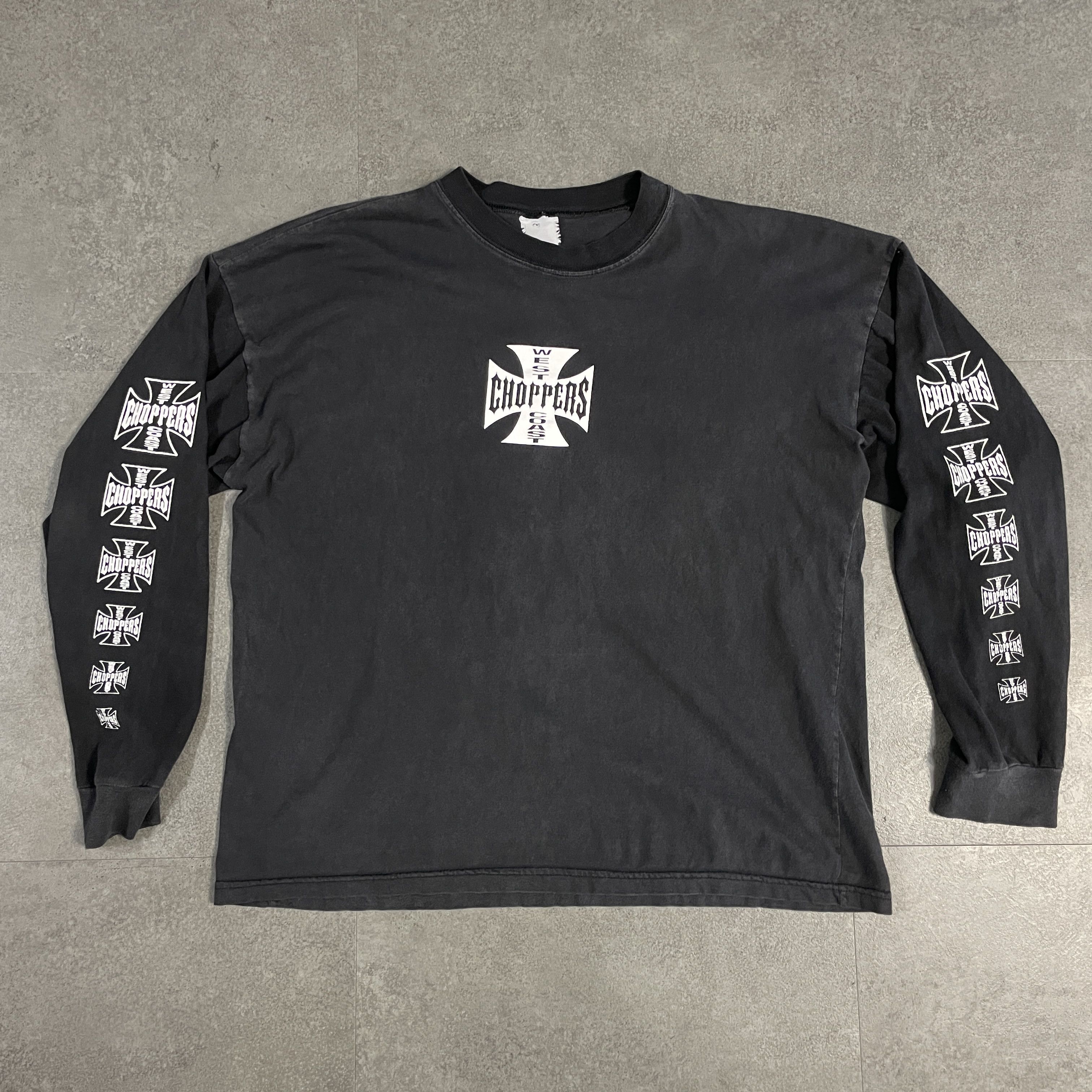 image of Vintage West Coast Choppers Long Sleeve in Black, Men's (Size 2XL)