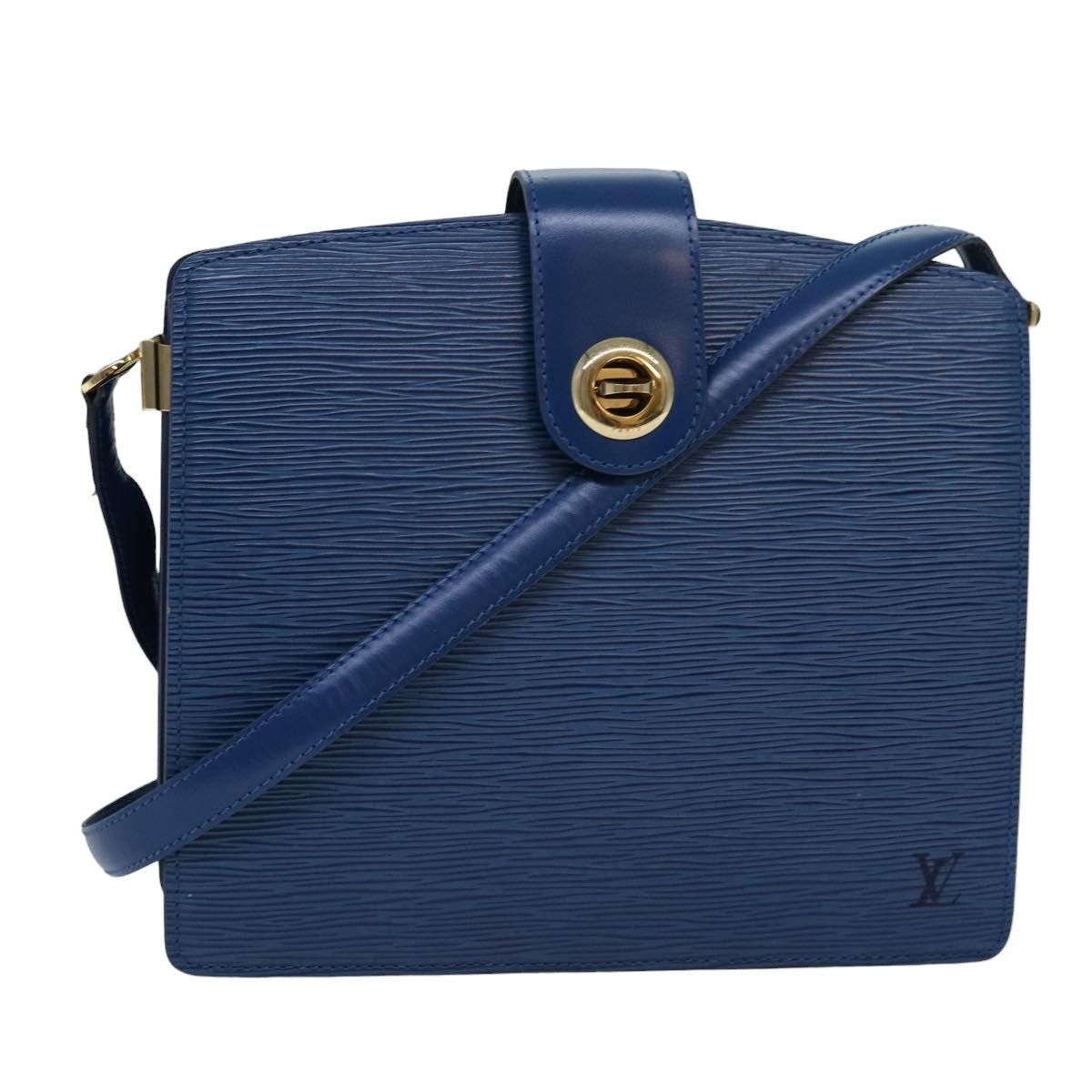 Louis Vuitton LOUIS VUITTON Epi Capuchin Shoulder Bag Blue M52345 Size ONE SIZE - 1 Thumbnail