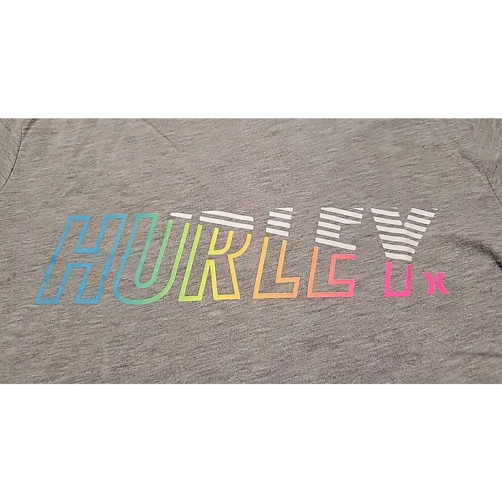 Hurley HURLEY Boys Icon Graphic T-Shirt Heather Gray SZ 8 Size US XXS / EU 40 - 1 Thumbnail