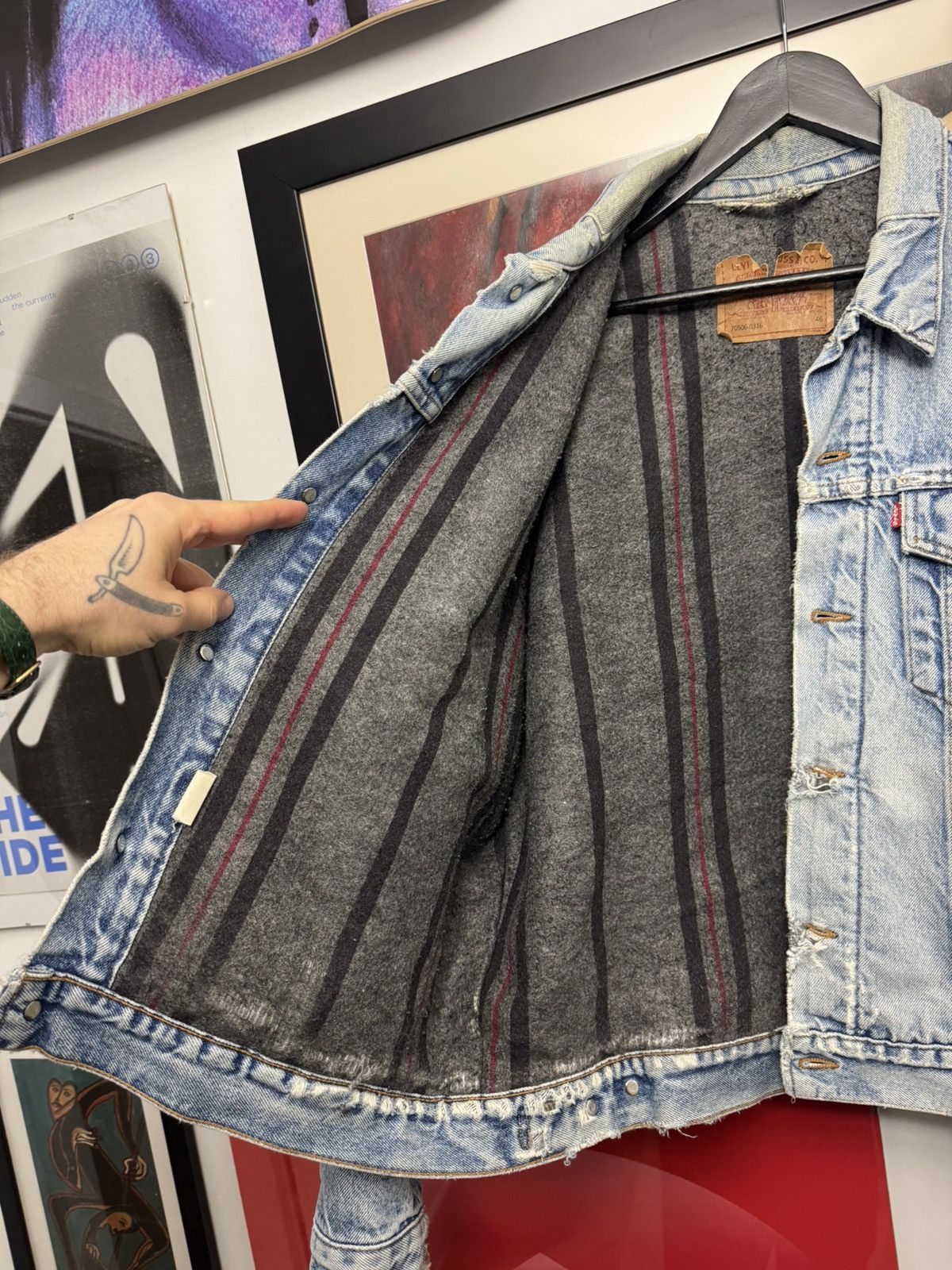 Levi's Levis Vintage 90s Denim Trucker Jacket 70506 Made In USA Size US L / EU 52-54 / 3 - 4 Thumbnail