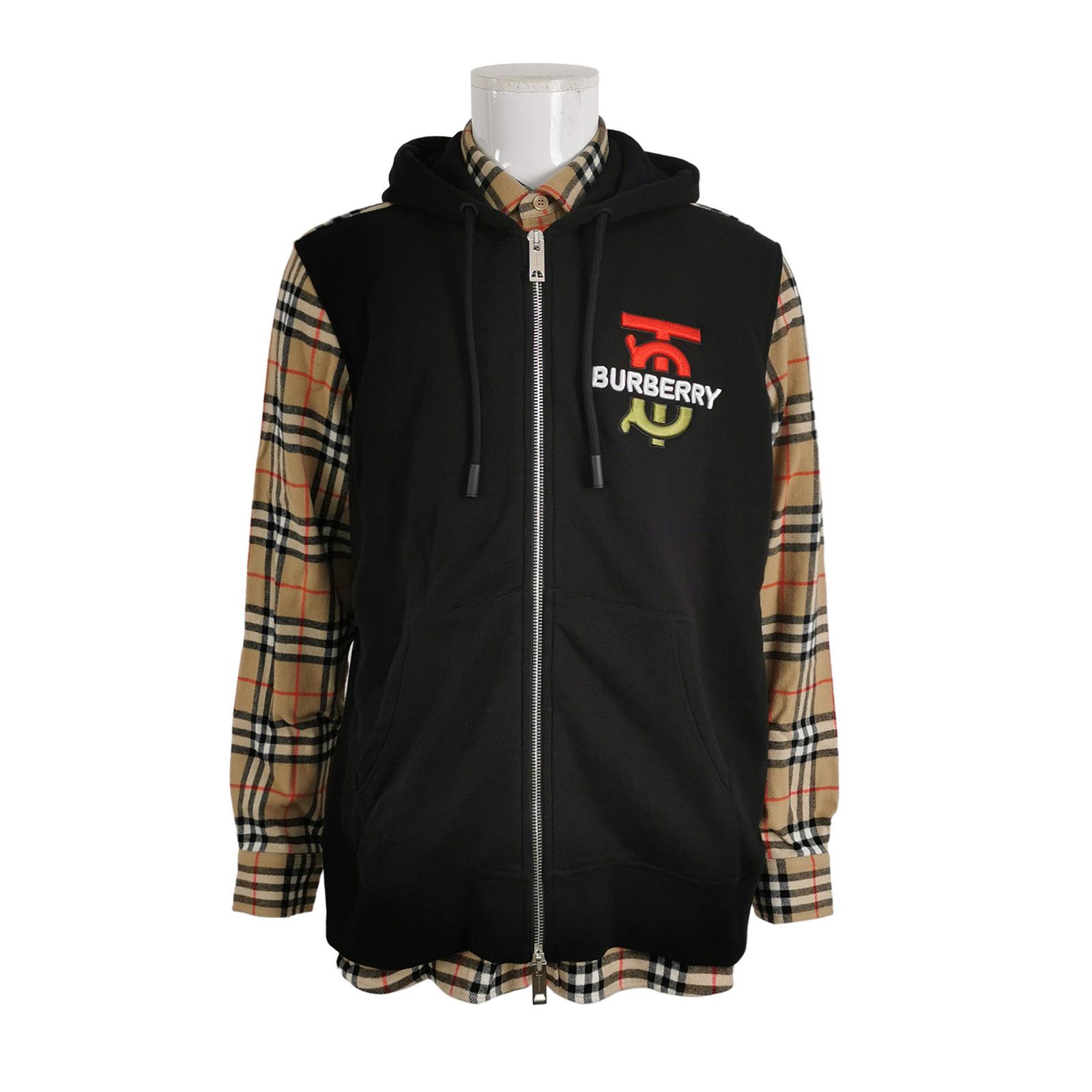 Burberry Burberry TB Logo Contrast Check Hooded Jacket Size M Size US M / EU 48-50 / 2 - 1 Thumbnail