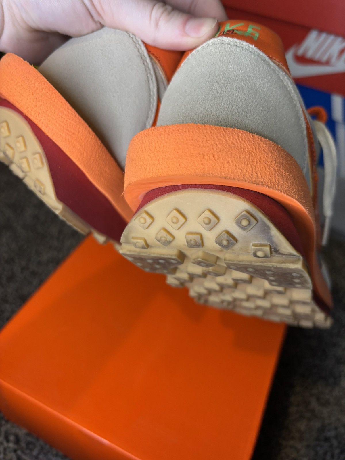 CLOT × Nike × Sacai Sacai X Clot X Nike LDWaffle ‘net orange’ Size US 11 / EU 44 - 11 Thumbnail
