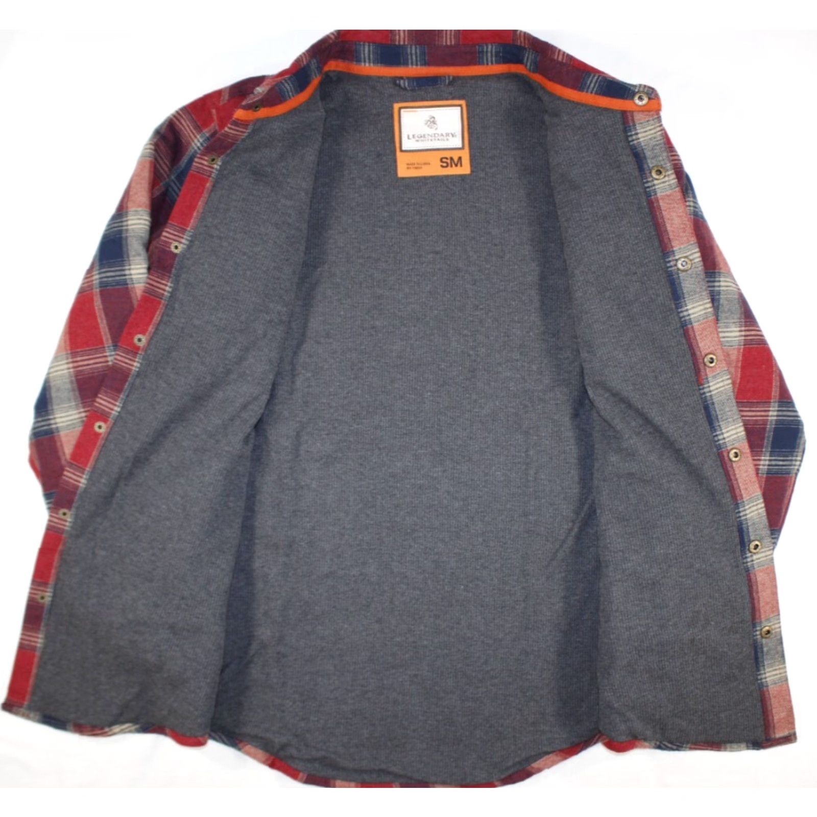 Vintage Legendary Whitetails Shirt Mens S Thermal Lined Flannel Jacket Shacket Plaid Red Size US S / EU 44-46 / 1 - 7 Thumbnail