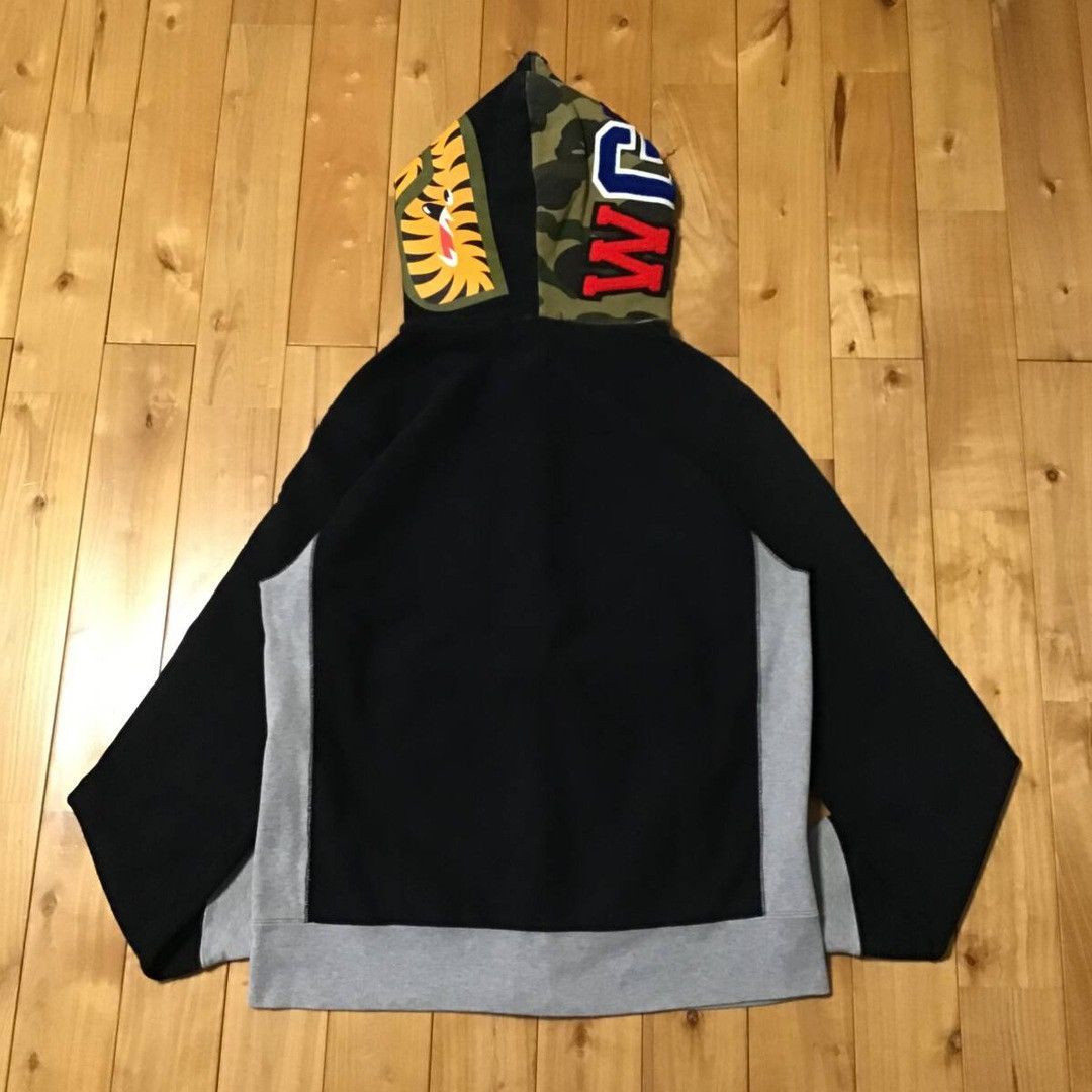 Bape BAPE Shark Full Zip Hoodie 1st Camo x Black a bathing ape Size US L / EU 52-54 / 3 - 3 Thumbnail