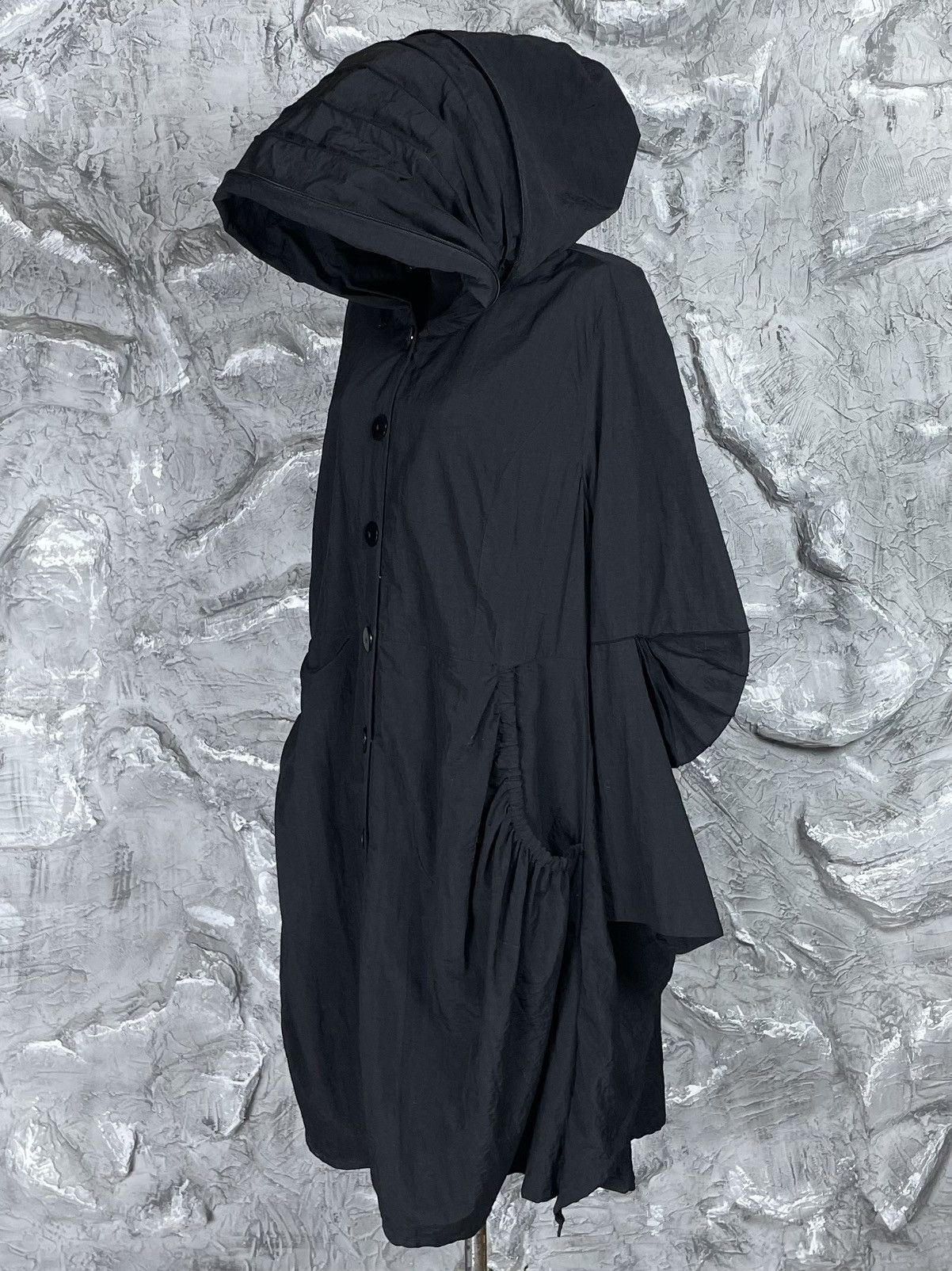 Japanese Brand × Junya Watanabe × Le Grande Bleu (L.G.B.) Vintage Nylon Coat Huge Hood Yohji Issey Miyake Archive Vibe Size US M / EU 48-50 / 2 - 3 Thumbnail