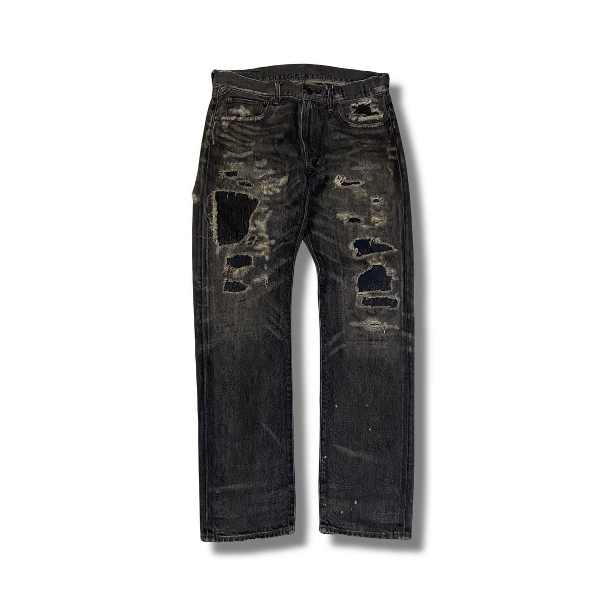 Denim & Supply Ralph Lauren RL Jeans Heavy Distressed / Repaired Denim Size US 30 / EU 46 - 1 Thumbnail
