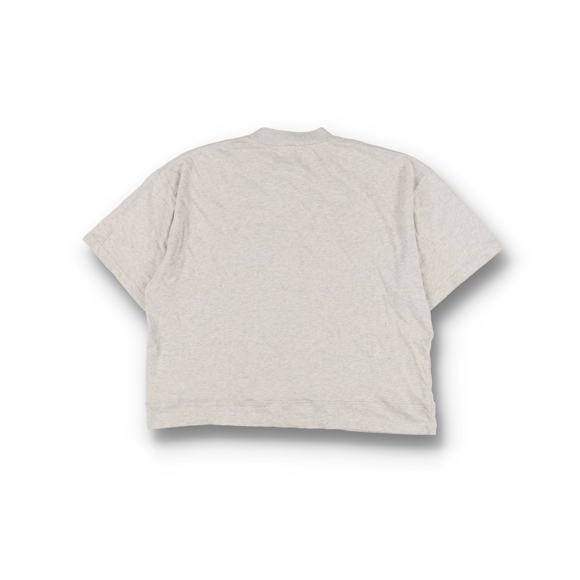 Represent Clo. Grey Cream Marl Embroidered Logo Boxy T-Shirt Size US L / EU 52-54 / 3 - 7 Thumbnail