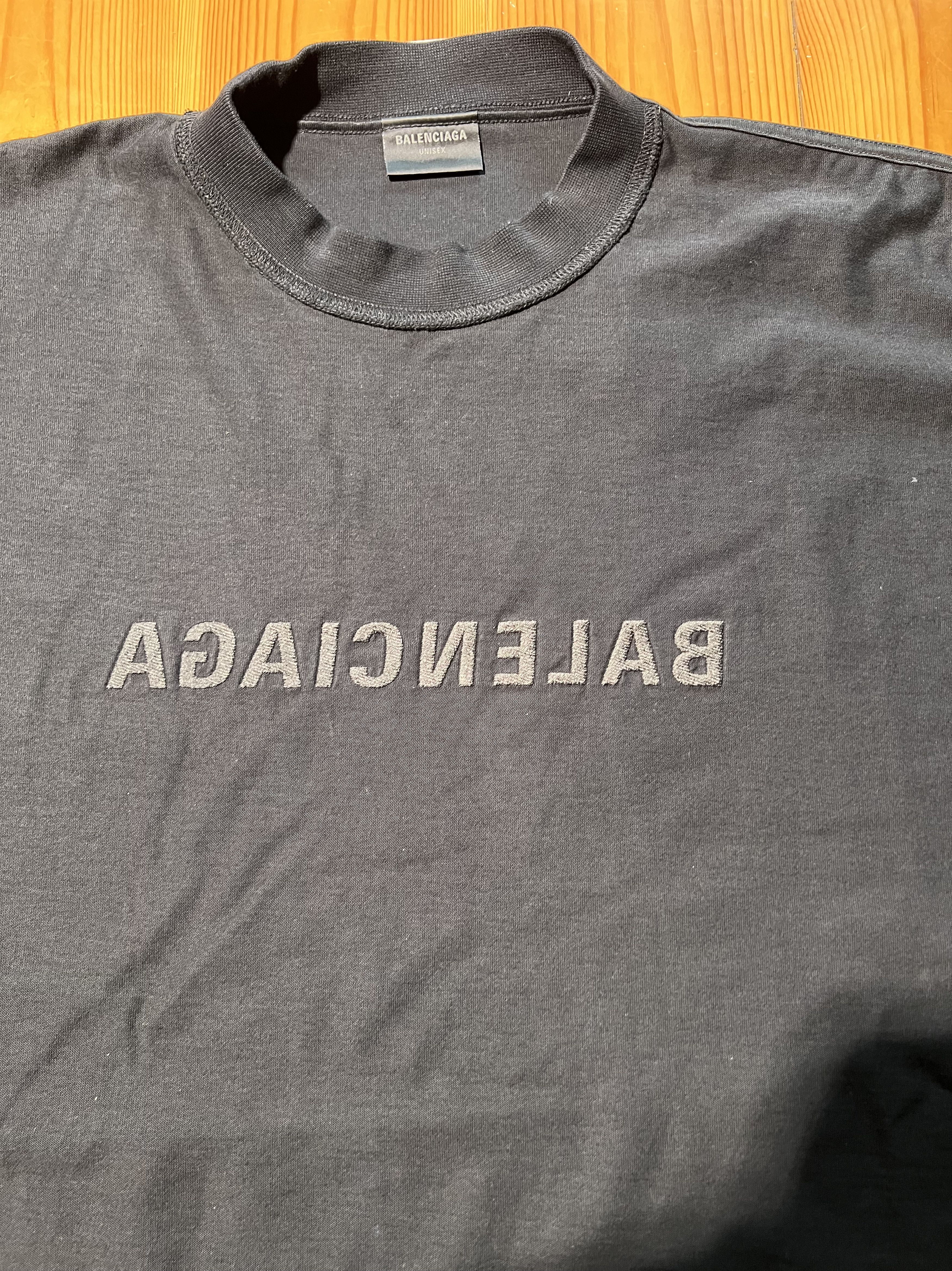 Balenciaga Balenciaga Mirror Logo T-Shirt Size US L / EU 52-54 / 3 - 2 Thumbnail