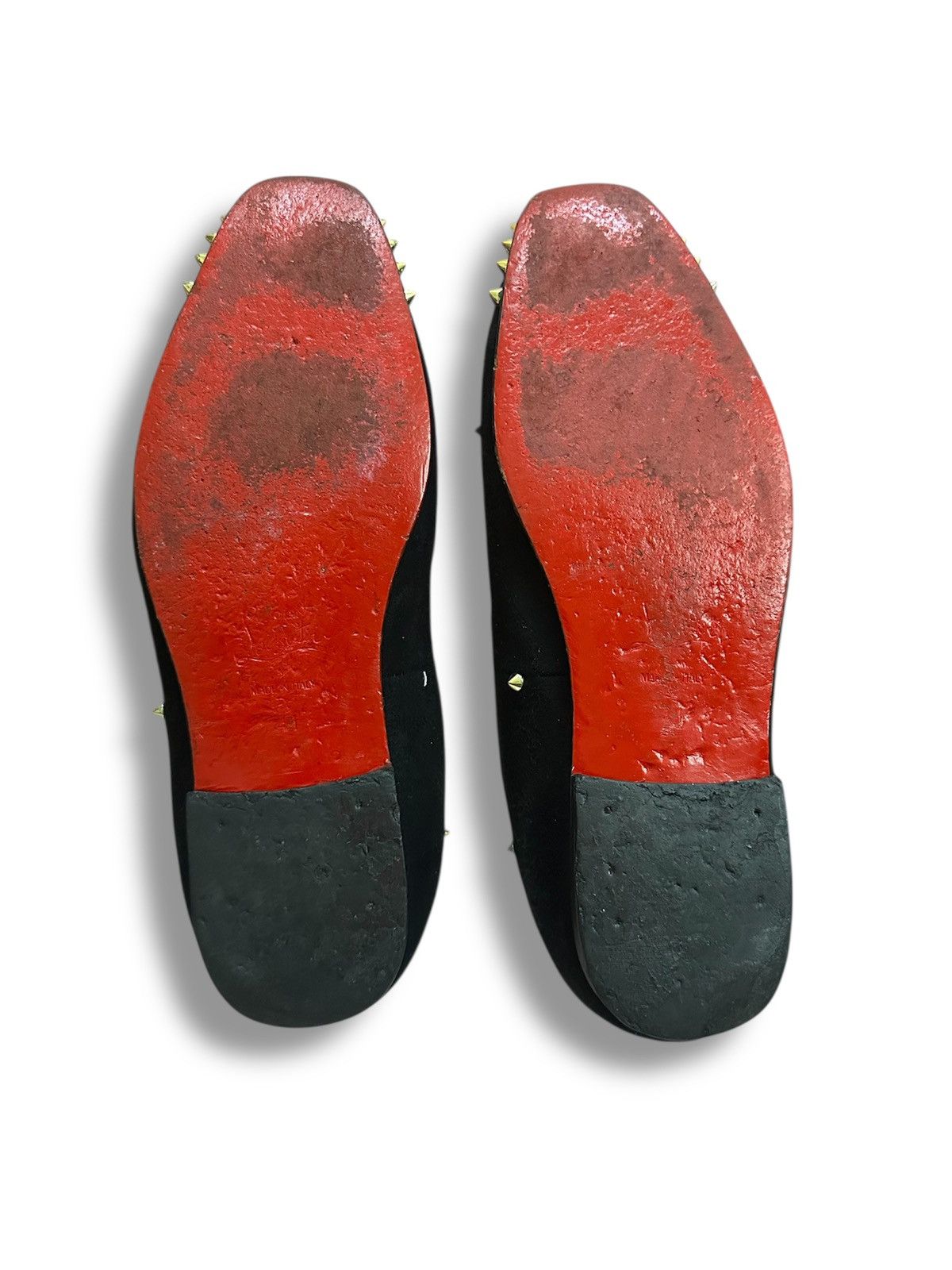 Christian Louboutin Black Suede Christian Louboutin Spikes Slip on Casual Loafer Size US 10 / EU 43 - 8 Thumbnail