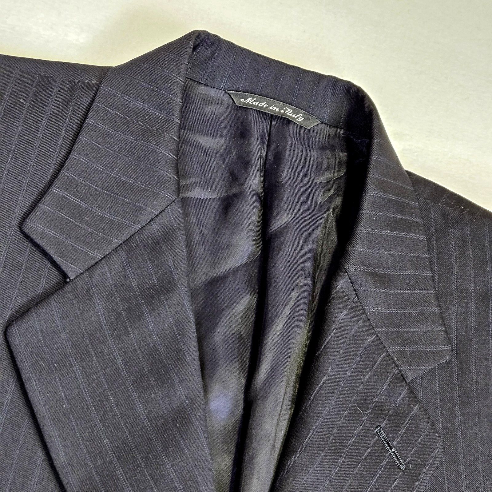 Canali Canali Blazer Black Super 120s Wool Italian Suit Jacket Size 42R - 19 Thumbnail