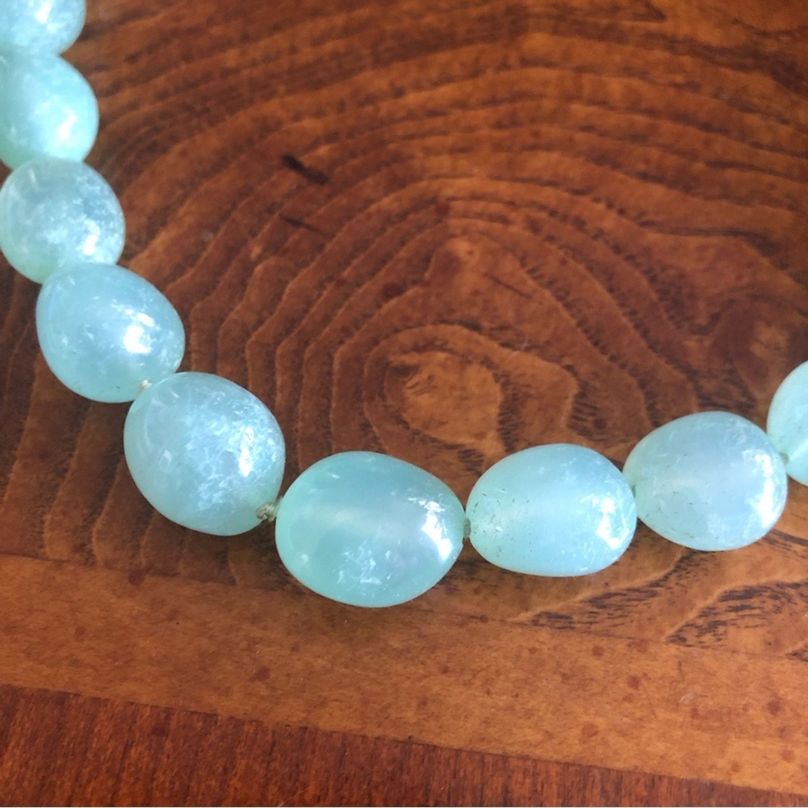 Jewelry World Wide Imports genuine jadeite polished stone necklace Size ONE SIZE - 4 Thumbnail