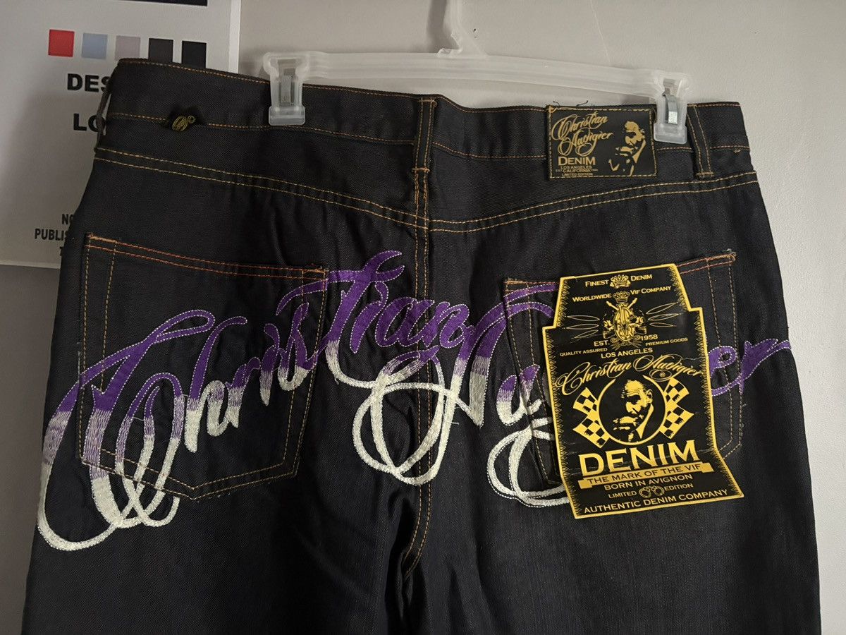 Christian Audigier MudHoney Embroidered Jeans Size US 40 / EU 56 - 9 Thumbnail