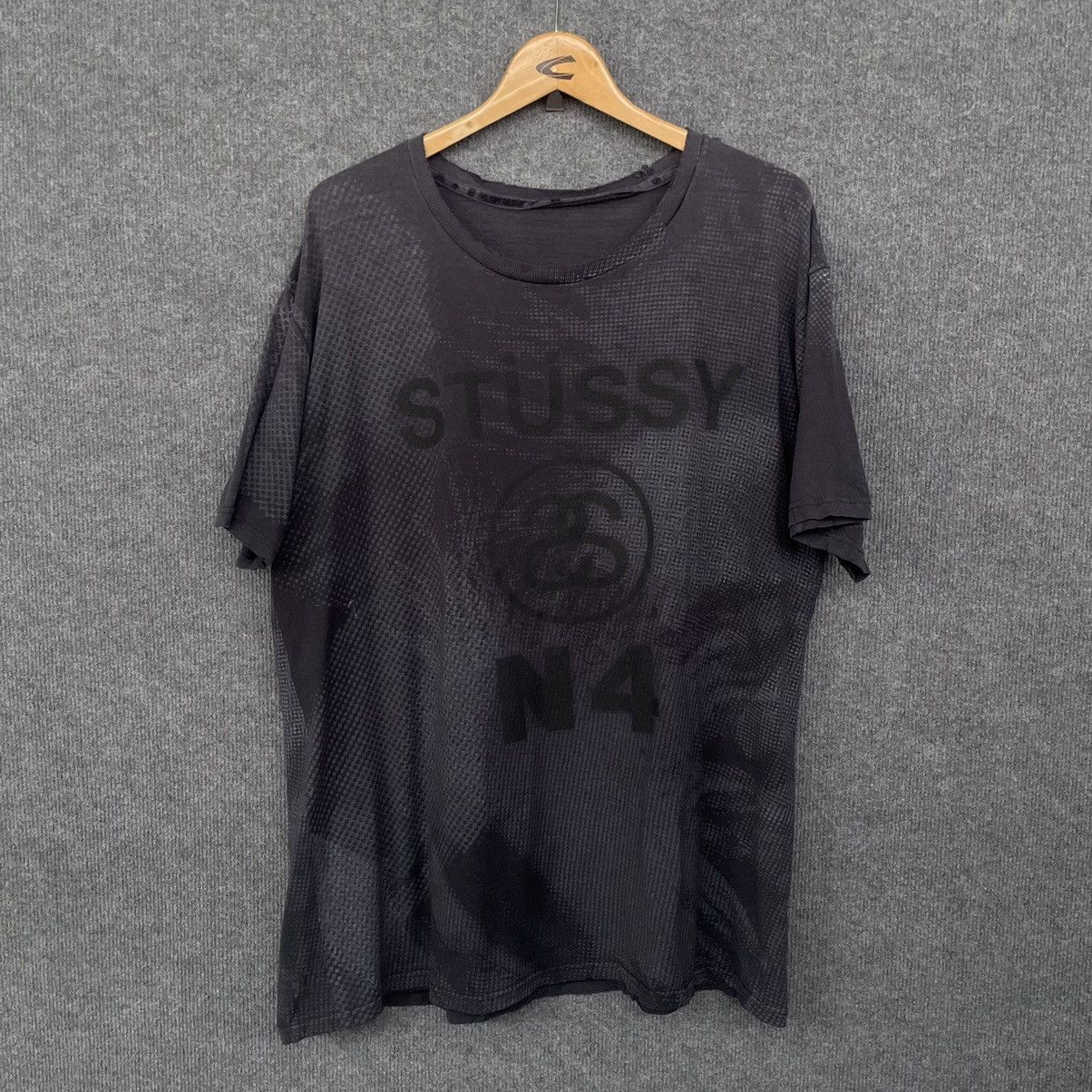 Stussy × Vintage Vintage Y2K Stussy N4 Abstract Art Thrashed T Shirt Size US XL / EU 56 / 4 - 1 Thumbnail