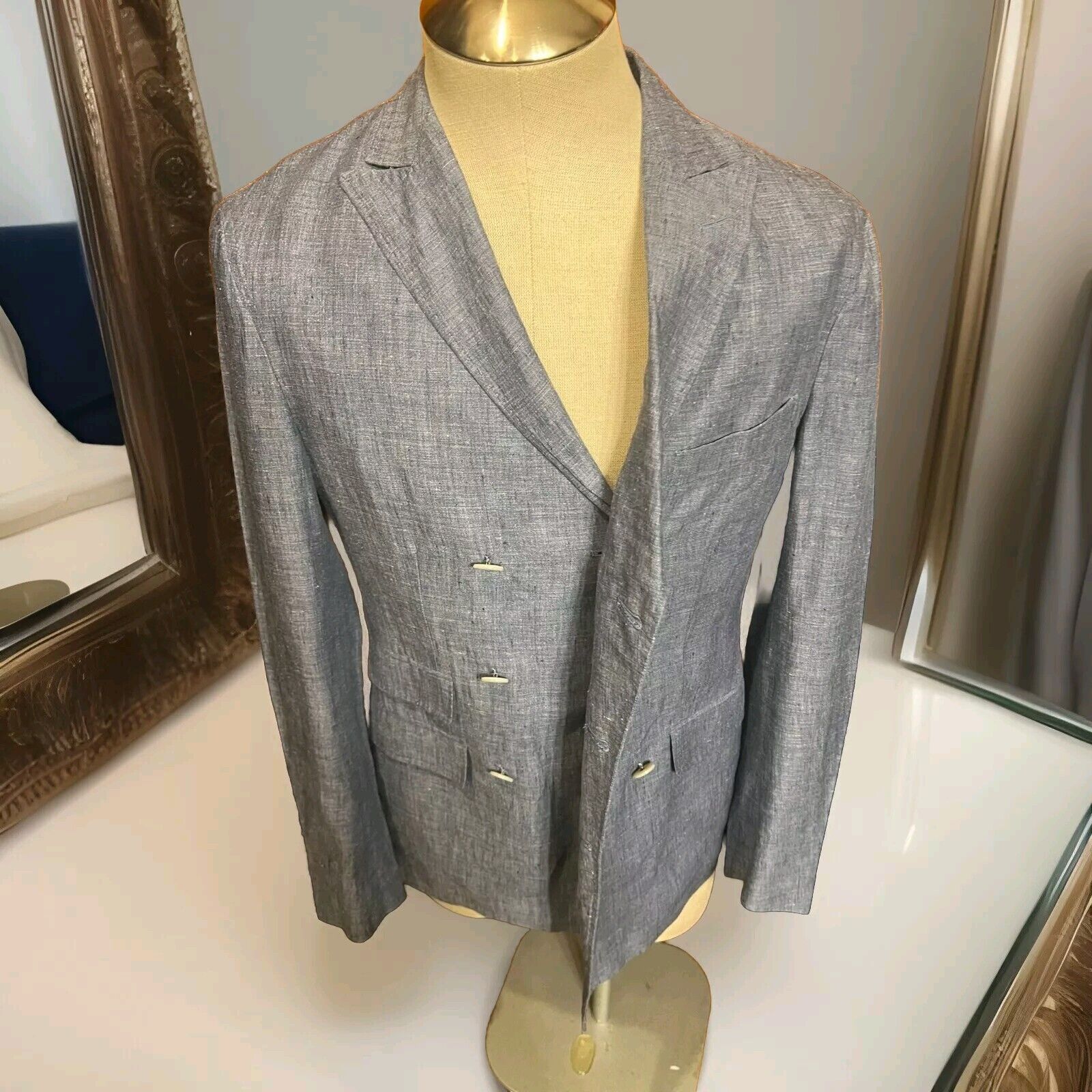 Michael Bastian Double Breasted Michael Bastian Blazer 48R 3 Buttons Size 48R - 4 Thumbnail