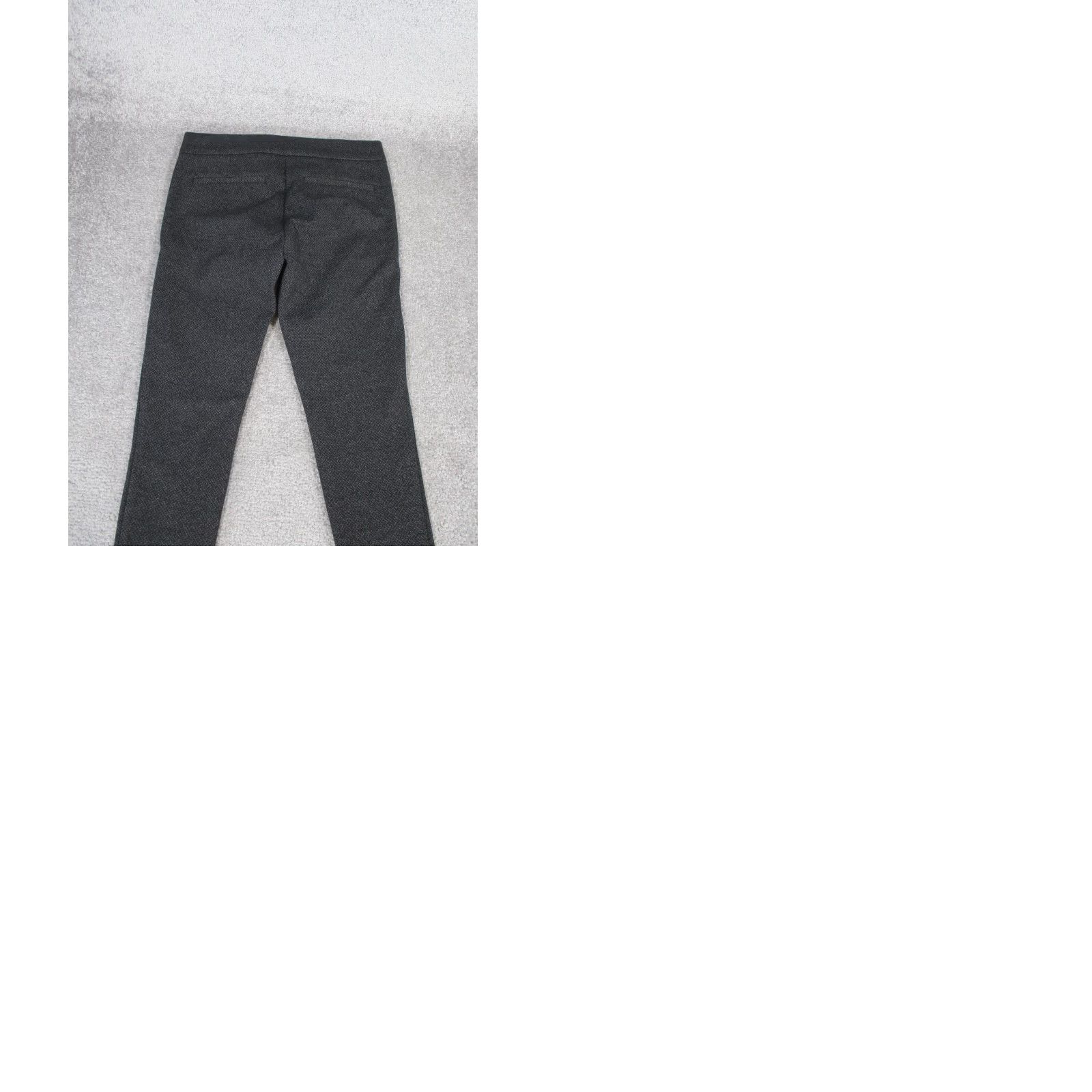 Loft VINTAGE LOFT Pants Womens 0 Dark Gray Zip Pockets Skinny NEW Size 25" / US 0 / IT 36 - 9 Thumbnail