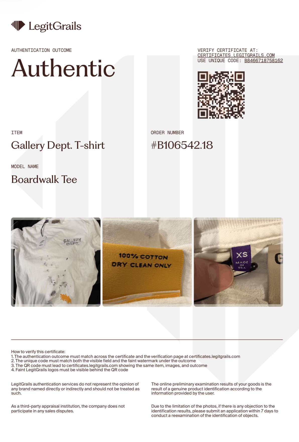 Gallery Dept. Gallery Dept Boardwalk T Size US XS / EU 42 / 0 - 7 Thumbnail