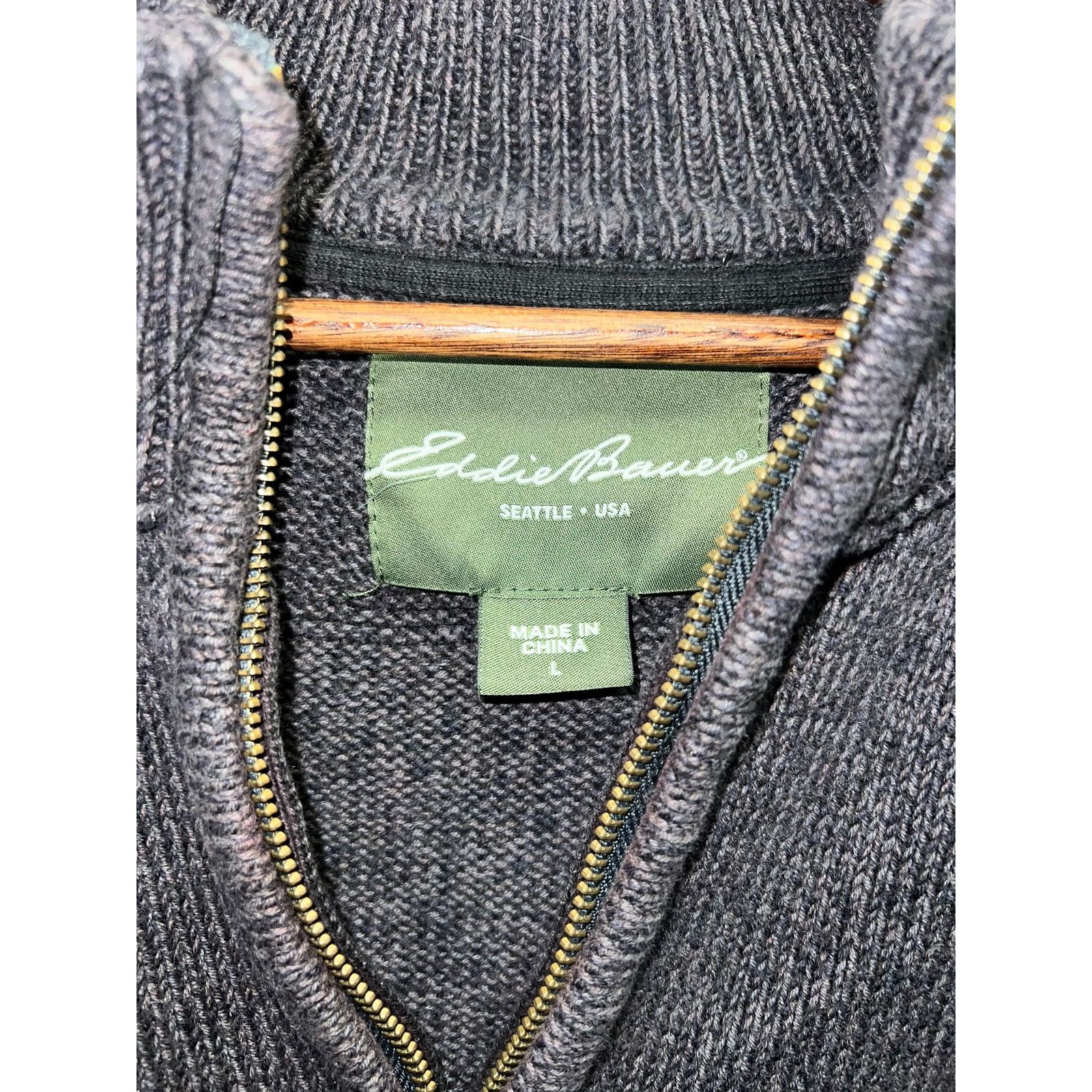 Eddie Bauer Eddie Bauer 1/4 Zip Gray Sweater Sweatshirt Men Large L Size US L / EU 52-54 / 3 - 7 Thumbnail
