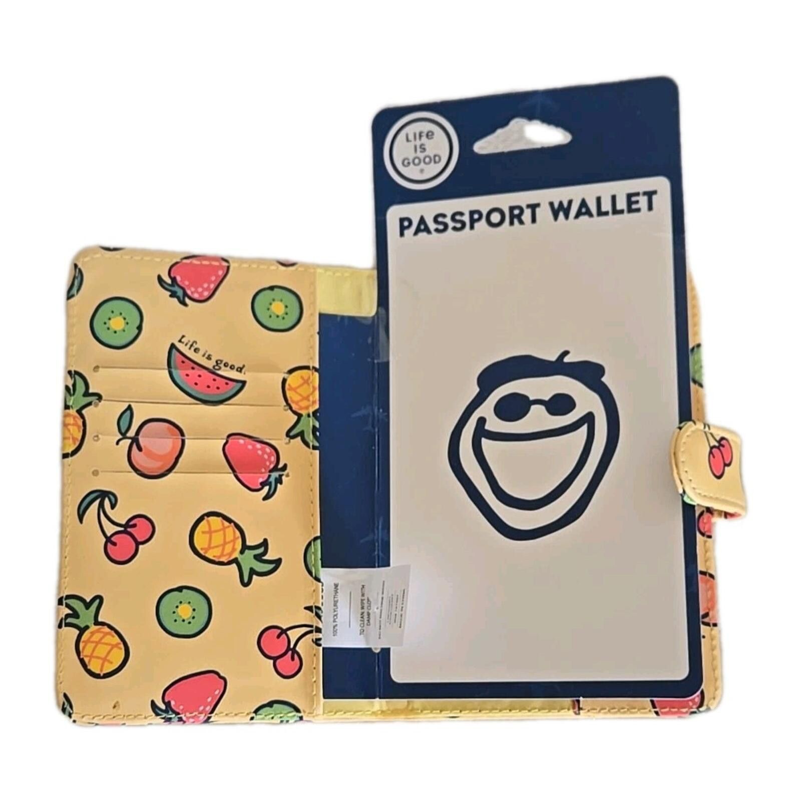 Life is Good Life is Good Passport Wallet Amalfi Vibes Card Slots New Size ONE SIZE - 3 Thumbnail