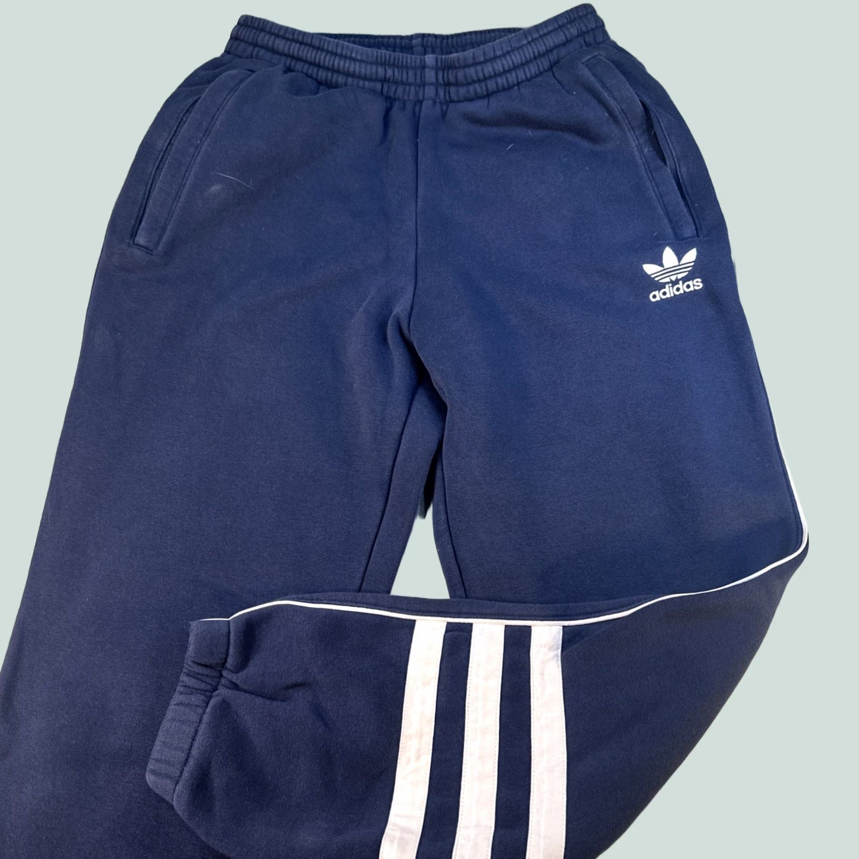 Adidas Adidas Men’s Jogging Pants Blue Size S Sweatpants Regular Activewear Pants Mens Size US 29 - 1 Thumbnail