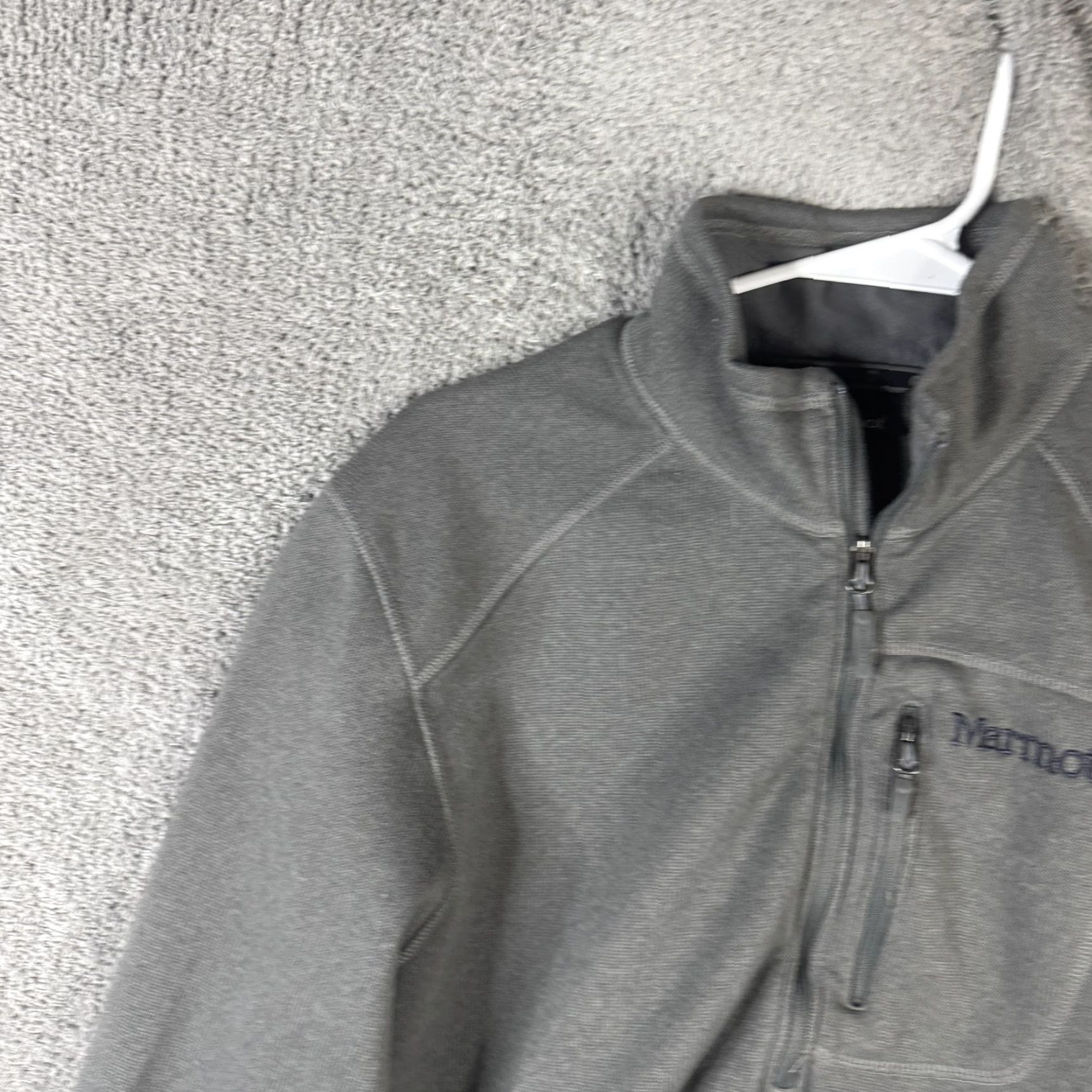 Marmot Marmot Mens Large Gray 1/4 Zip Fleece Pullover Mock Neck Chest Pocket Outdoor Hiking Shirt Size US L / EU 52-54 / 3 - 5 Thumbnail