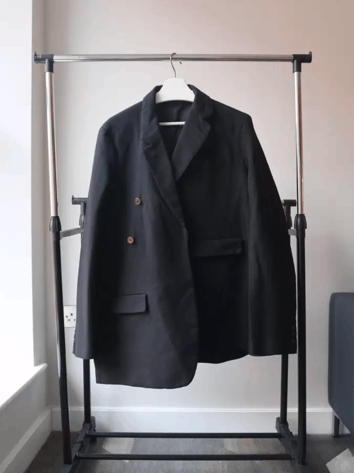 Comme des Garcons Homme Plus Comme Des Garcons Homme plus 18AW White Shock Uneven Jacket Size US M / EU 48-50 / 2 - 6 Thumbnail