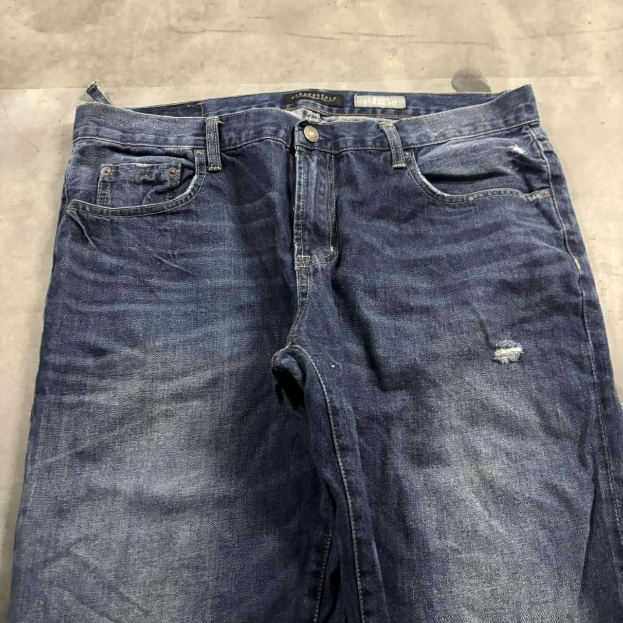 Vintage Crazy Vintage Y2K/2000s Grunge Faded Dark Wash Denim Jeans! 36x32 Size US 36 / EU 52 - 5 Thumbnail