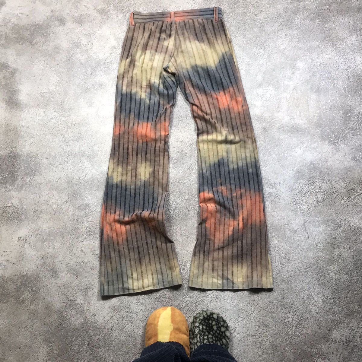Vintage Vintage 90s Japan Tie Dye Baggy Flared Parachute Pants 29 Size 29" - 3 Thumbnail