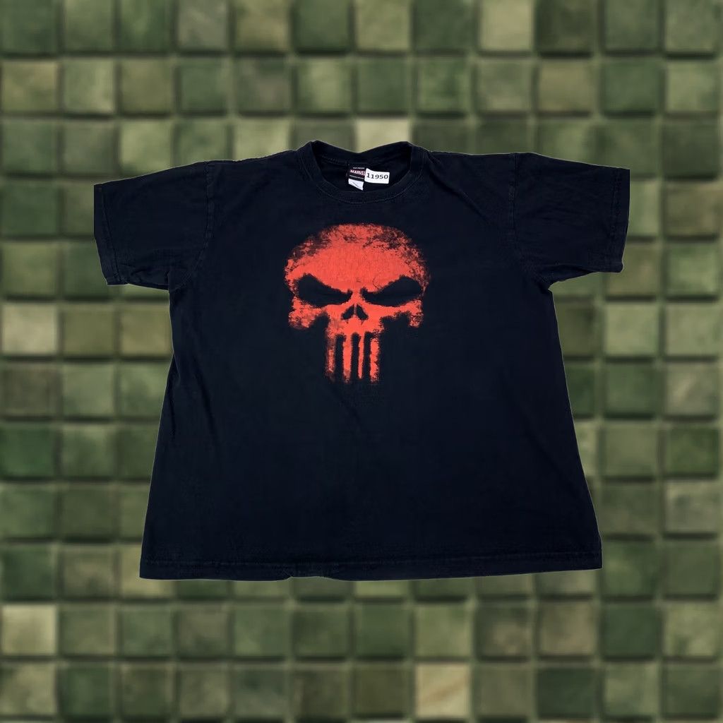 Vintage VINTAGE Marvel Punisher Movie Promo Black Graphic T Shirt Adult Large Size US M / EU 48-50 / 2 - 1 Thumbnail